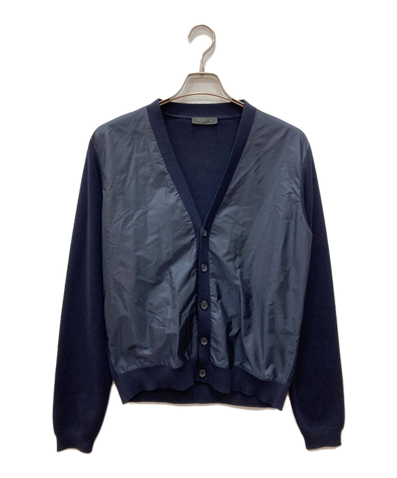 中古・古着通販】PRADA (プラダ) ウールナイロン切替カーディガン