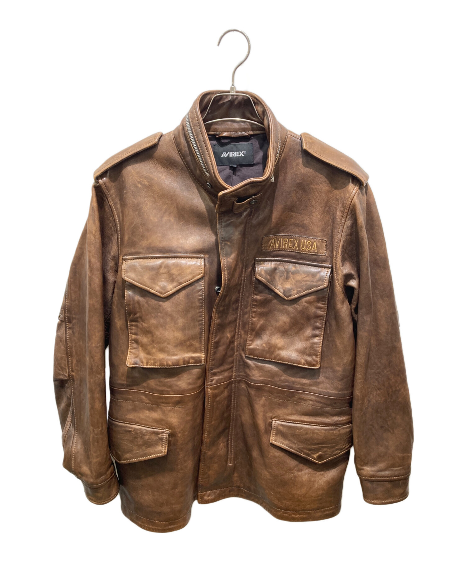 中古・古着通販】AVIREX (アヴィレックス) M-65タイプ レザー