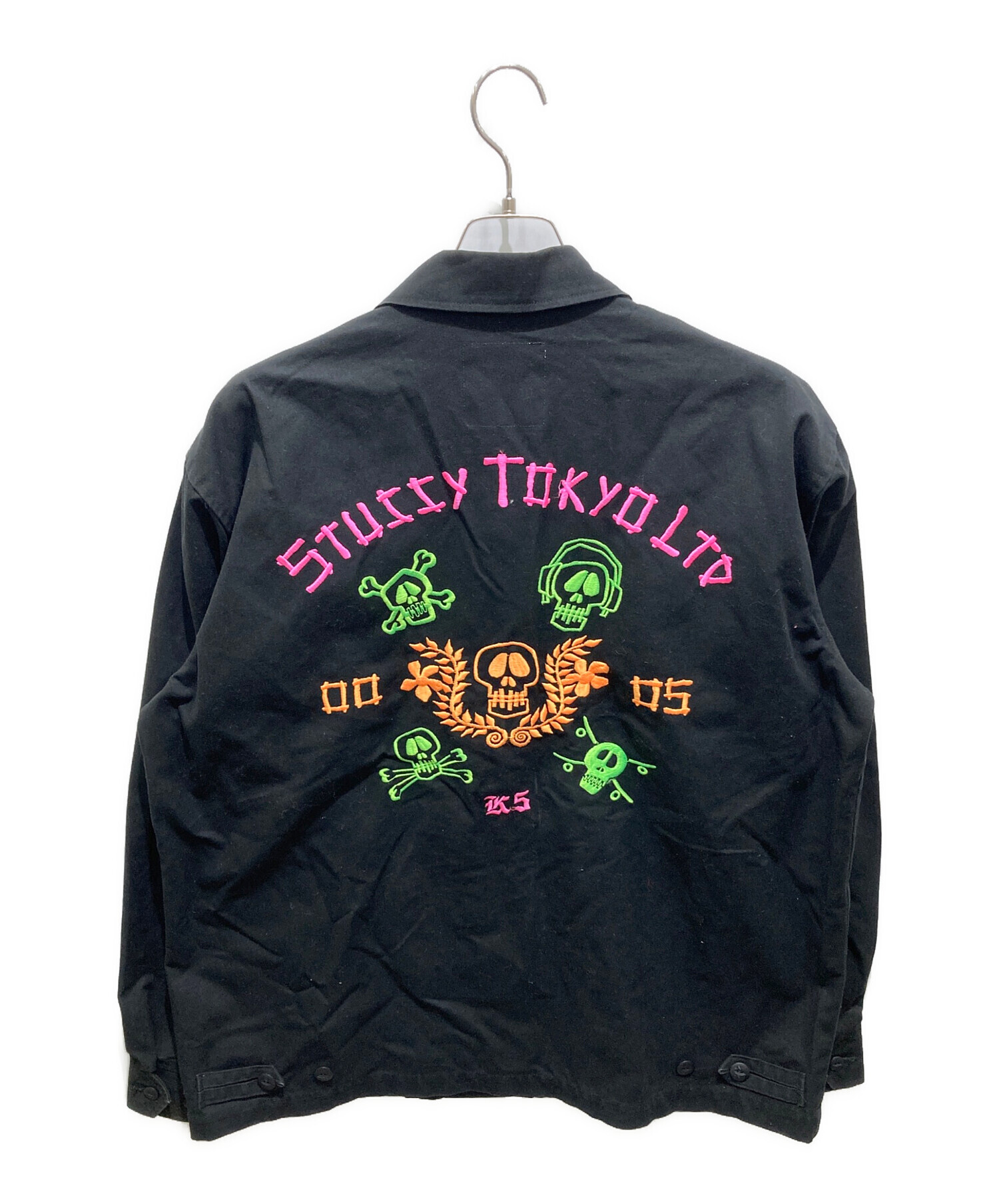 中古・古着通販】stussy (ステューシー) スカル刺繍ハリントン