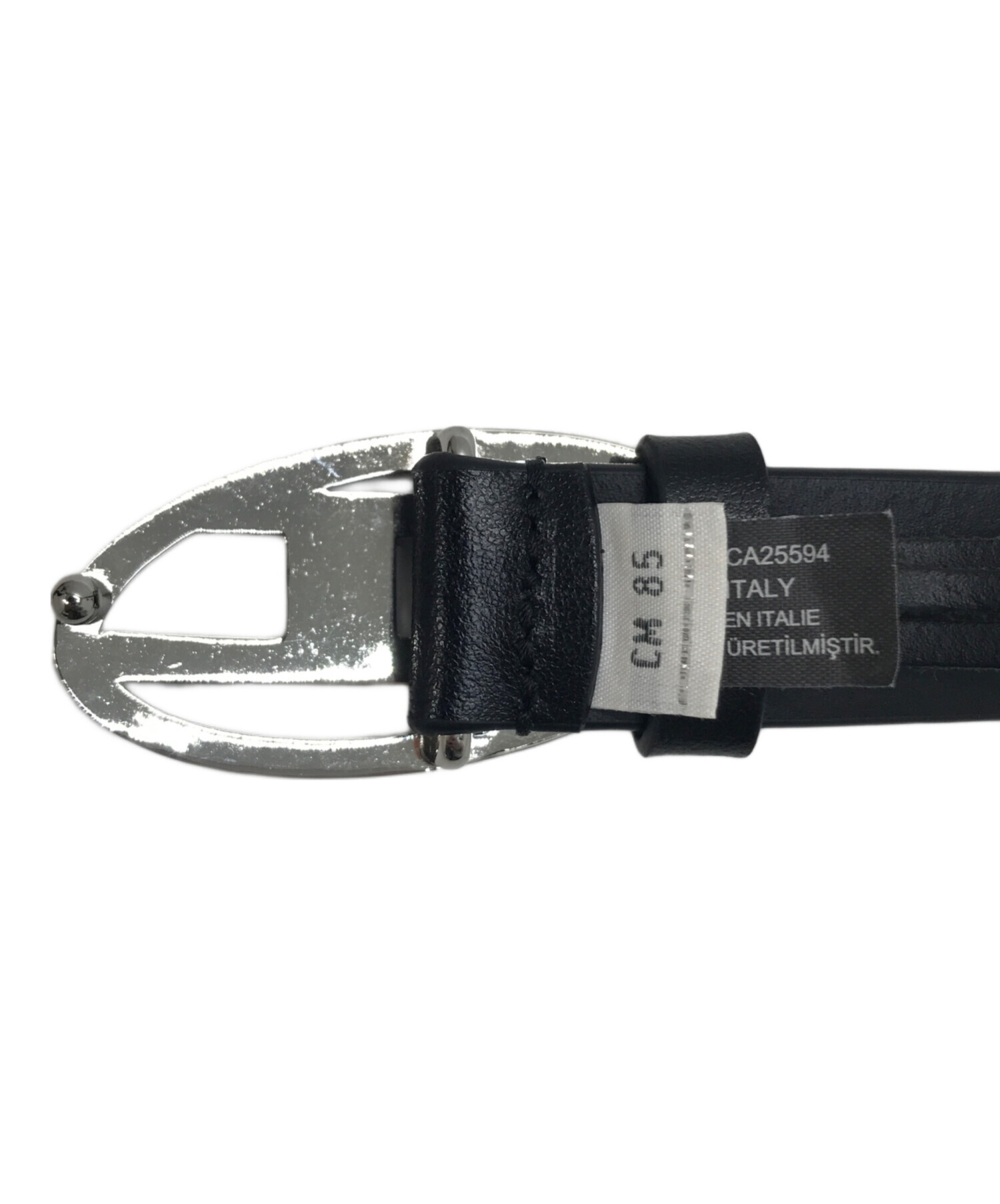 中古・古着通販】DIESEL (ディーゼル) Dロゴベルト ブラック サイズ:85