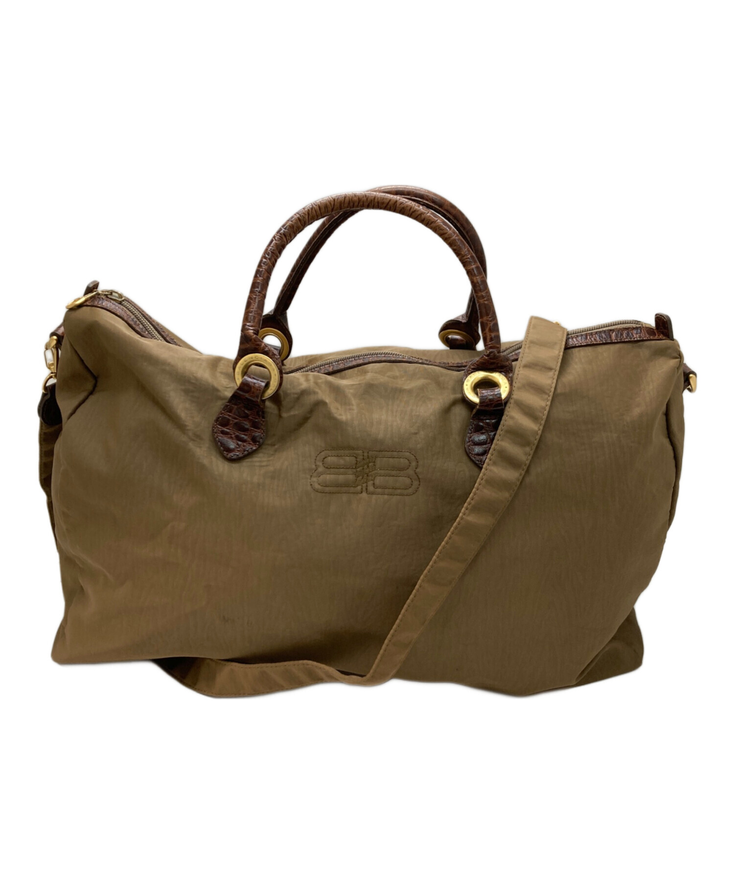 中古・古着通販】BALENCIAGA (バレンシアガ) Bロゴミニボストンバッグ