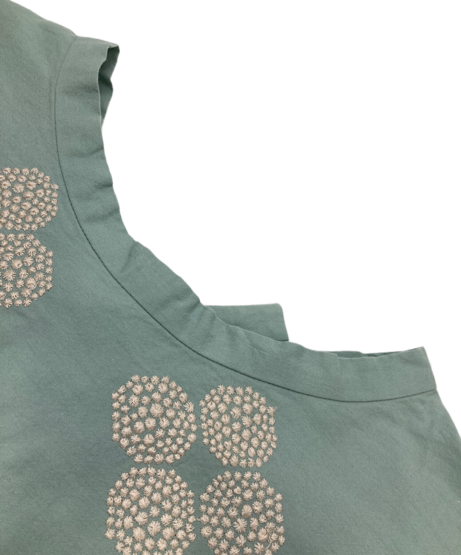 中古・古着通販】mina perhonen (ミナ ペルホネン) 刺繍ブラウス