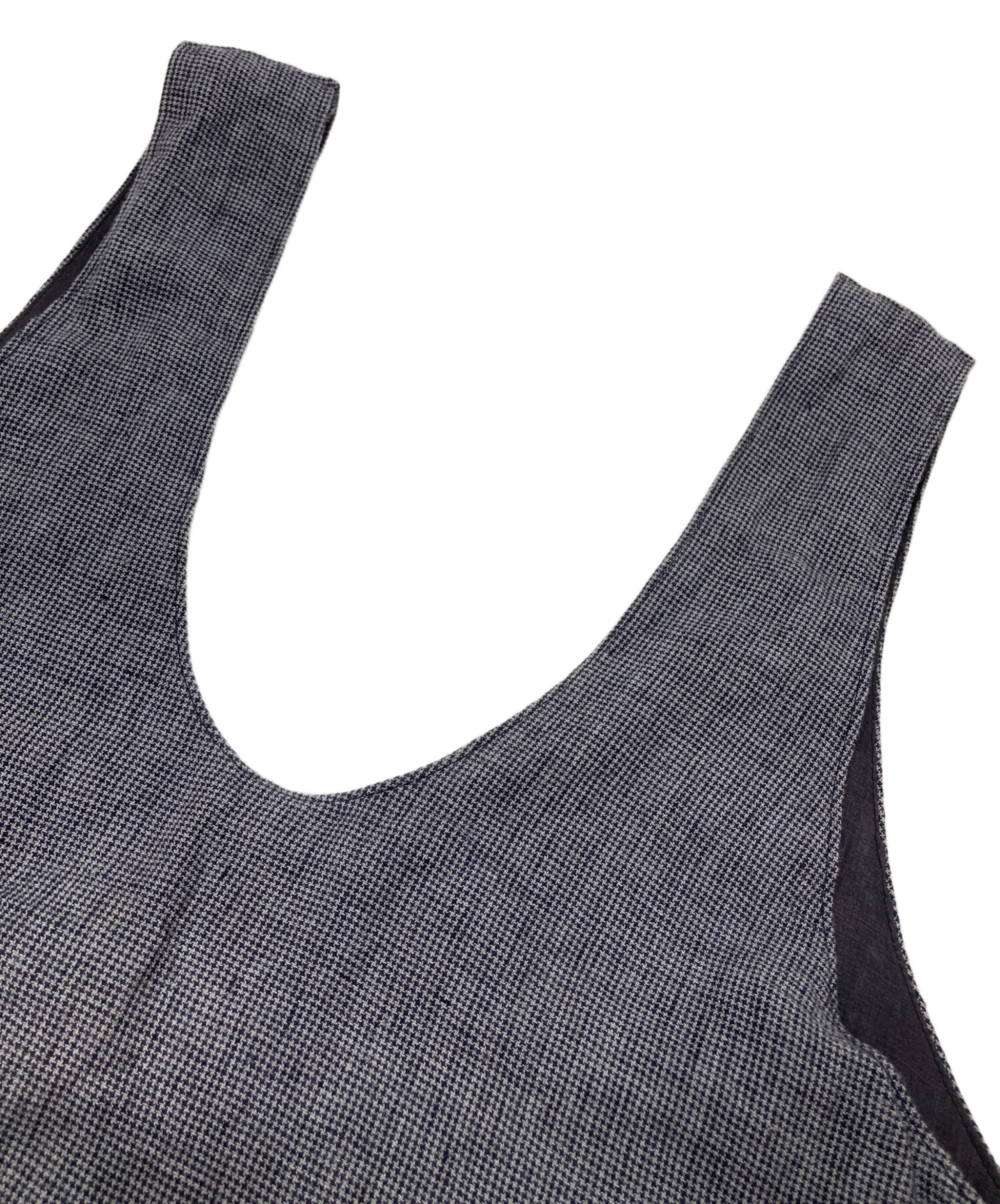 中古・古着通販】nest Robe (ネストローブ) リネン千鳥柄サロペット