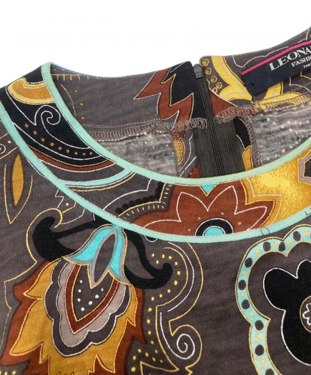 中古・古着通販】LEONARD (レオナール) シルク混カットソー マルチ