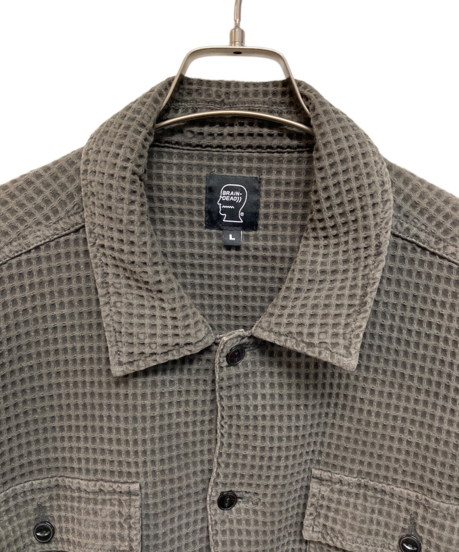 中古・古着通販】BRAIN DEAD (ブレインデッド) ワッフルシャツ