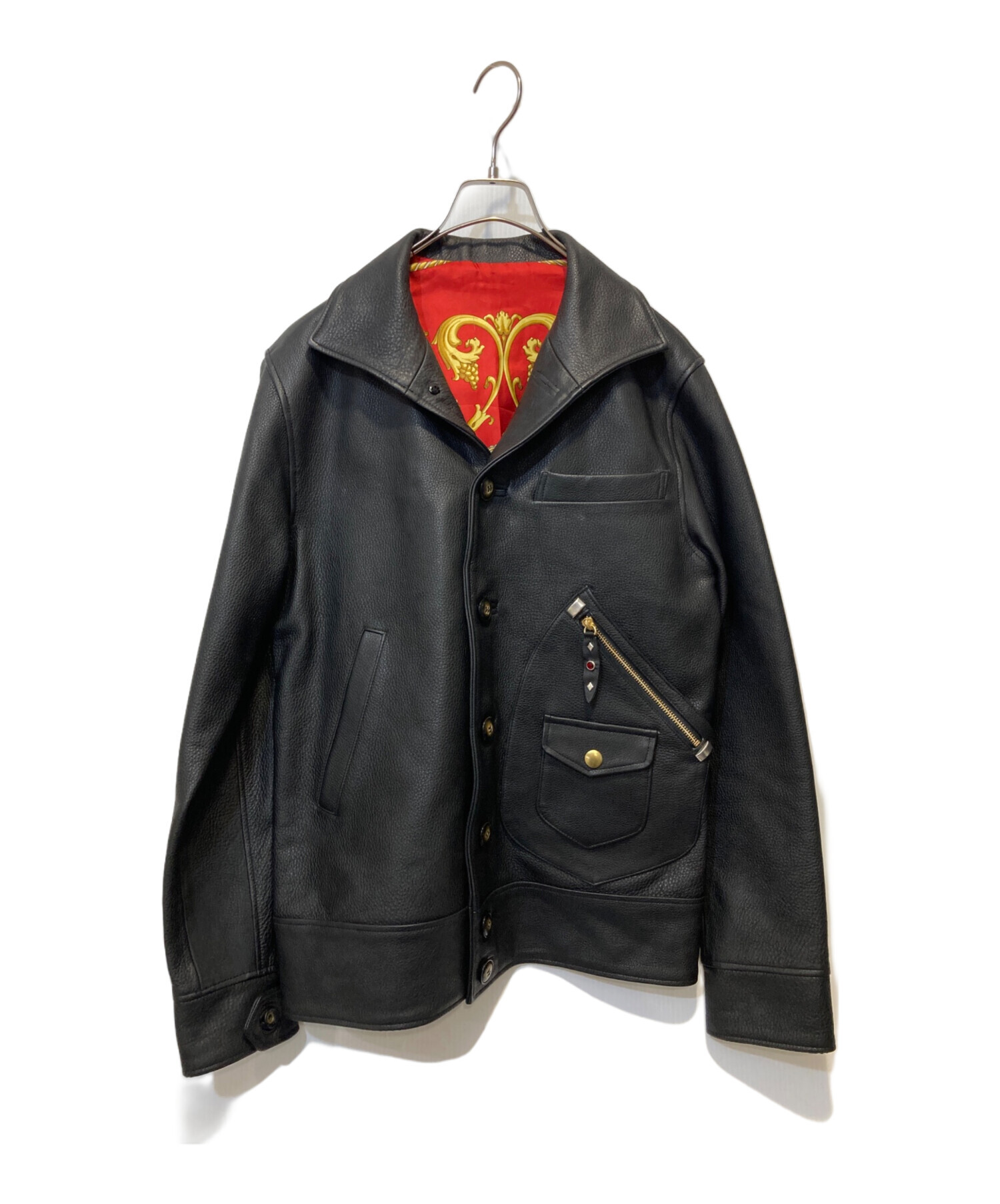 中古・古着通販】NEXUSⅦ (ネクサスセブン) レザージャケット ブラック