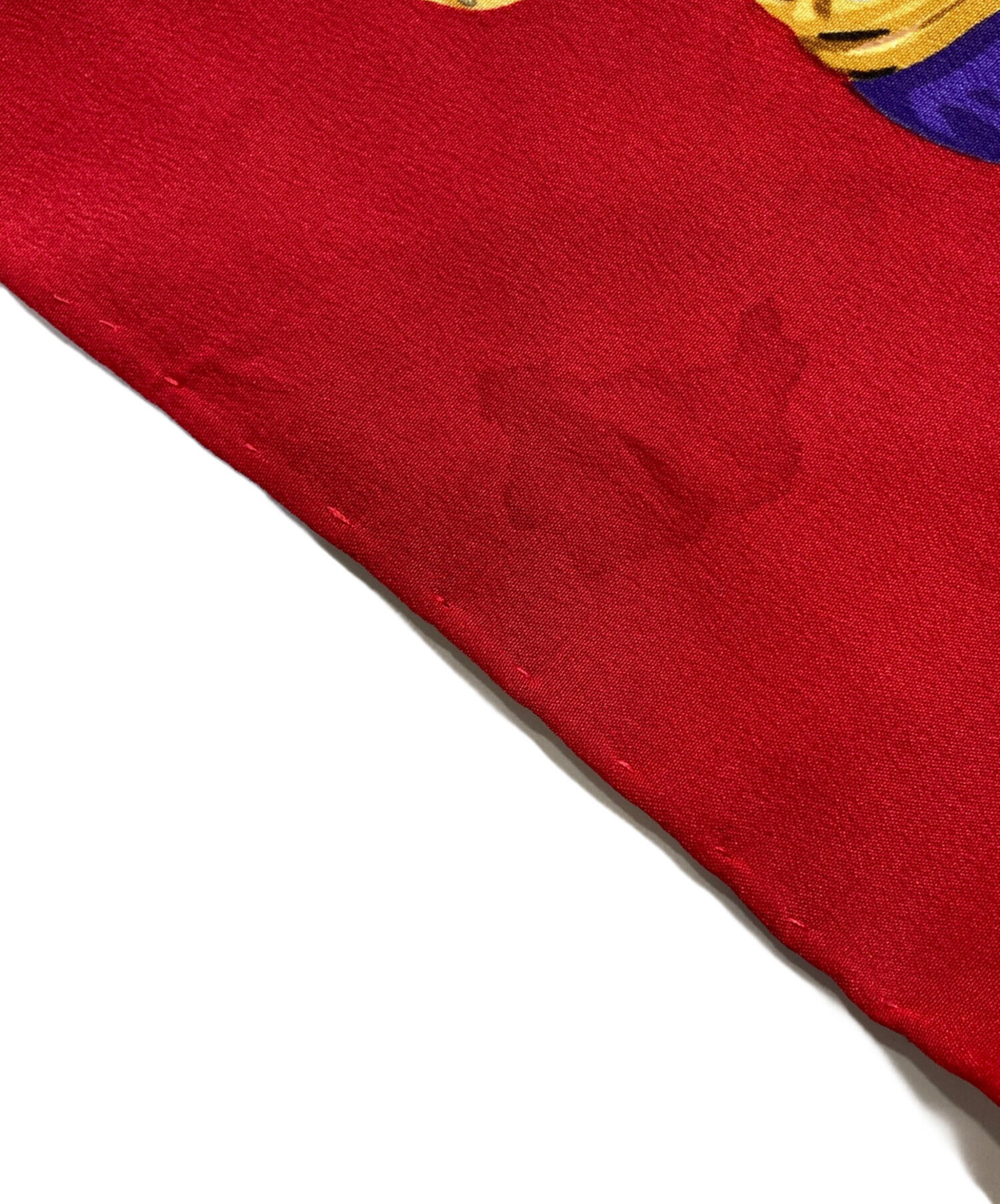 中古・古着通販】CHANEL (シャネル) シルクスカーフ レッド｜ブランド