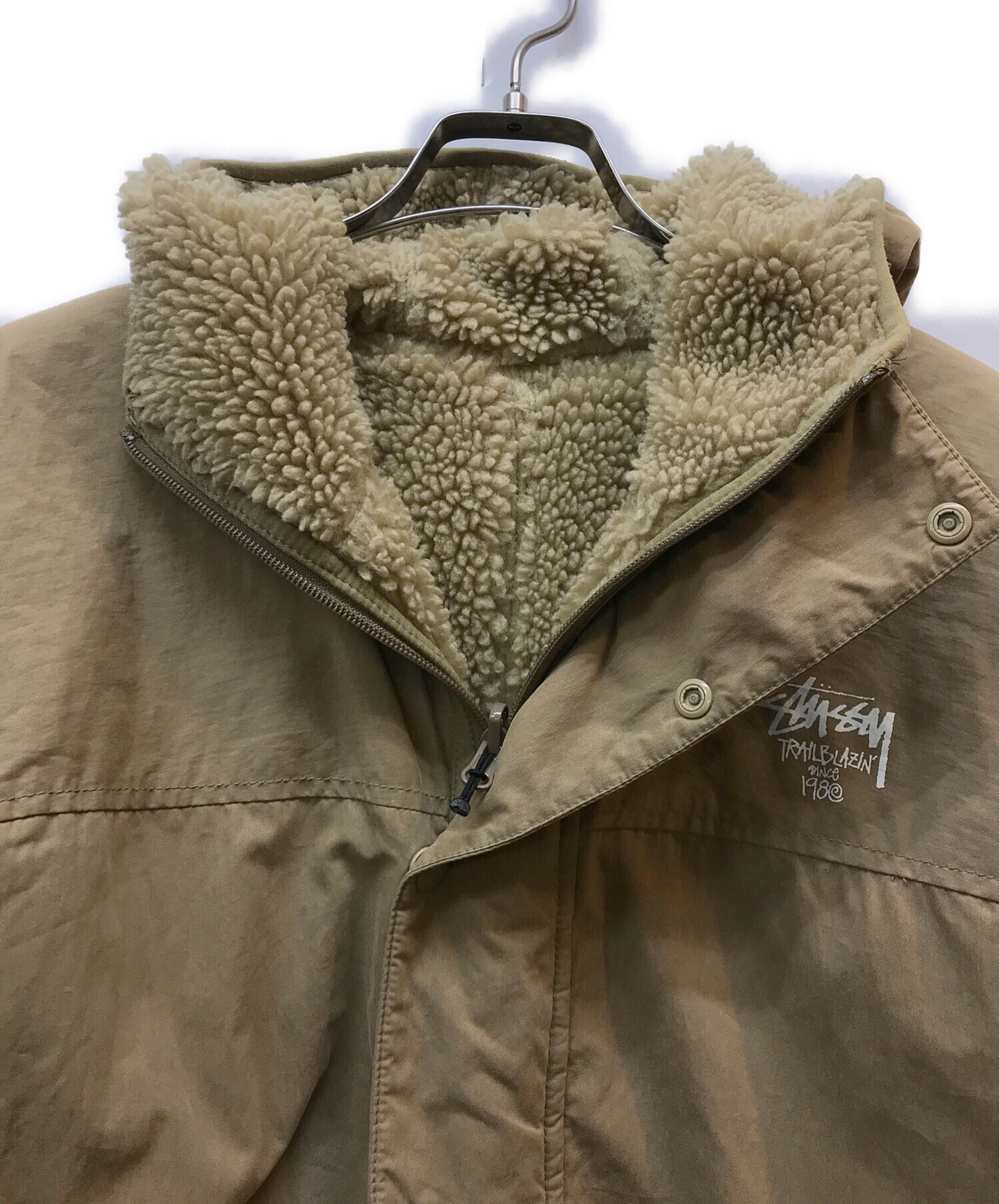 中古・古着通販】stussy (ステューシー) リバーシブル ボアフリース