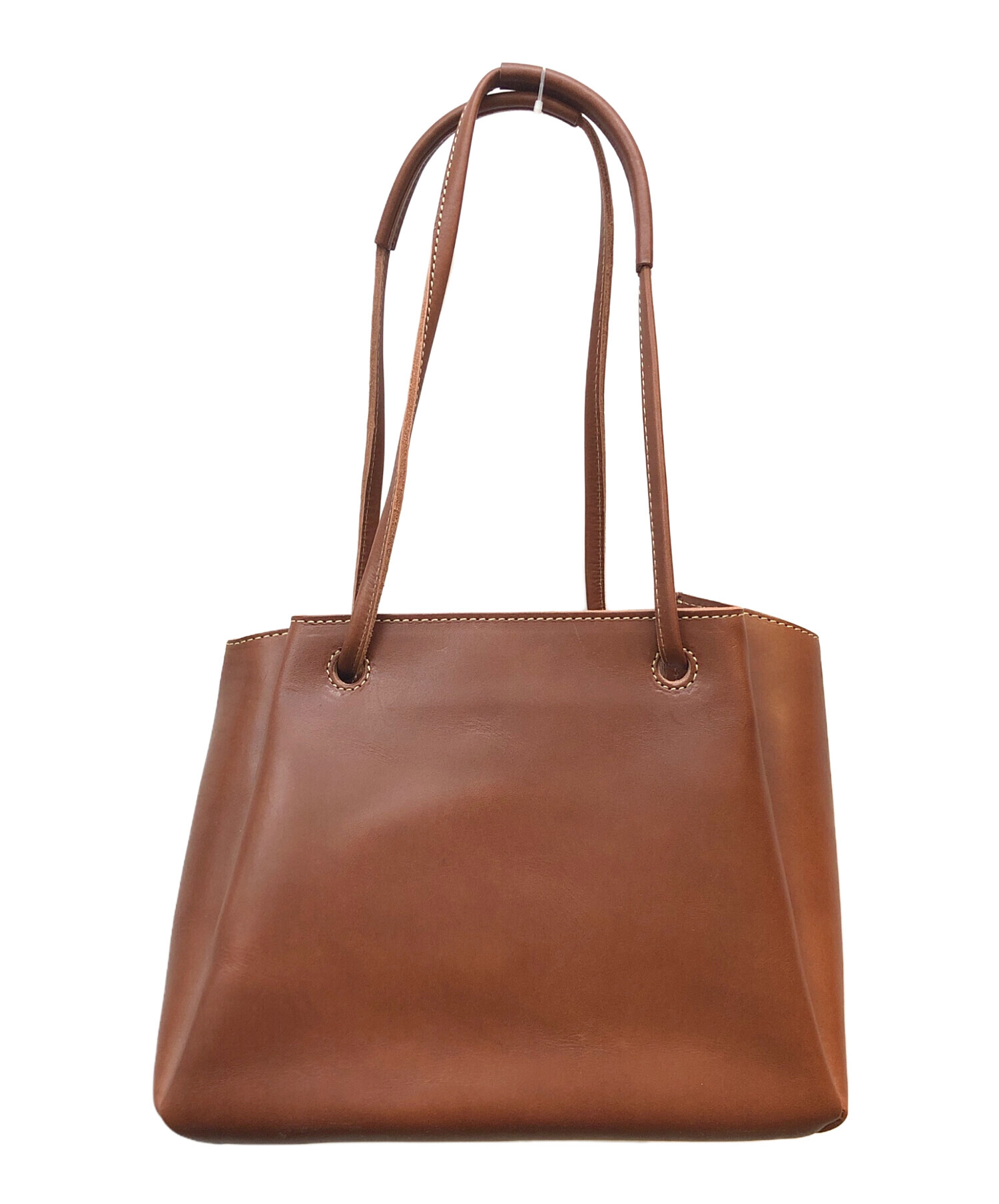 中古・古着通販】土屋鞄 (ツチヤカバン) ギャザーレザートートバッグ