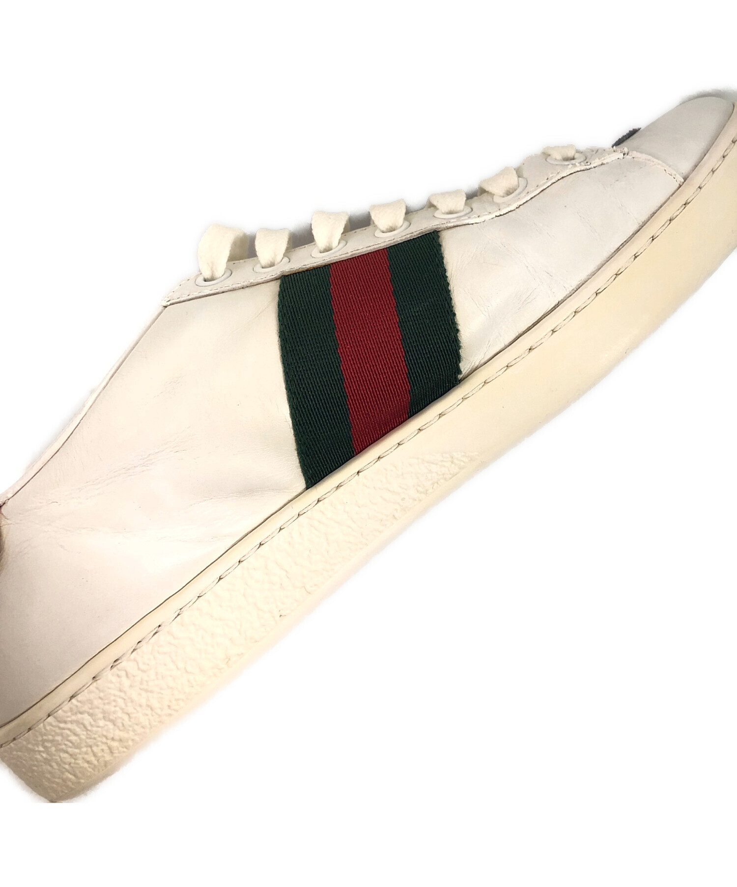 中古・古着通販】GUCCI (グッチ) シェリーラインスニーカー ホワイト
