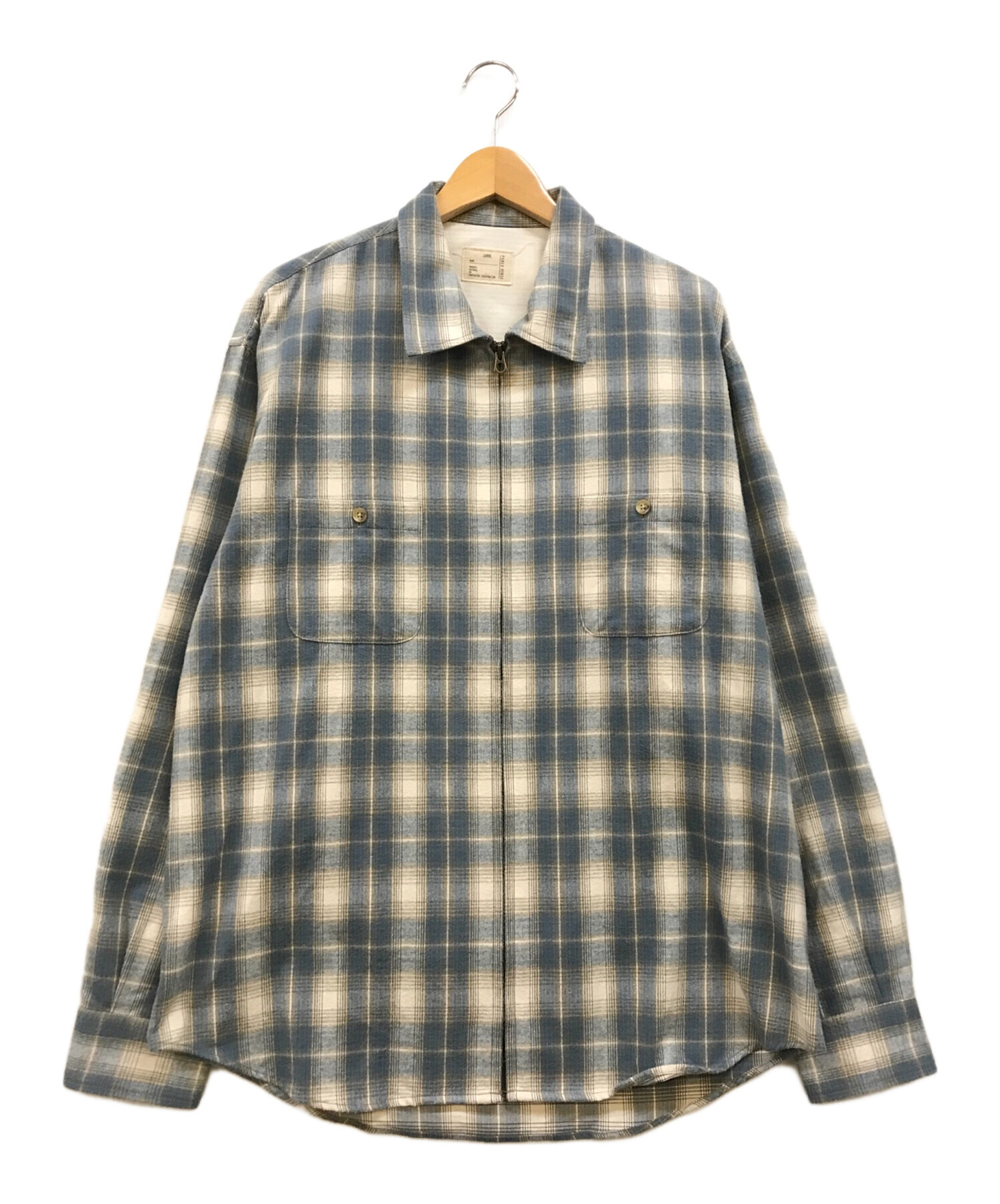 中古・古着通販】PABLO VINCI (パブロビンチ) Ombre check zip shirt