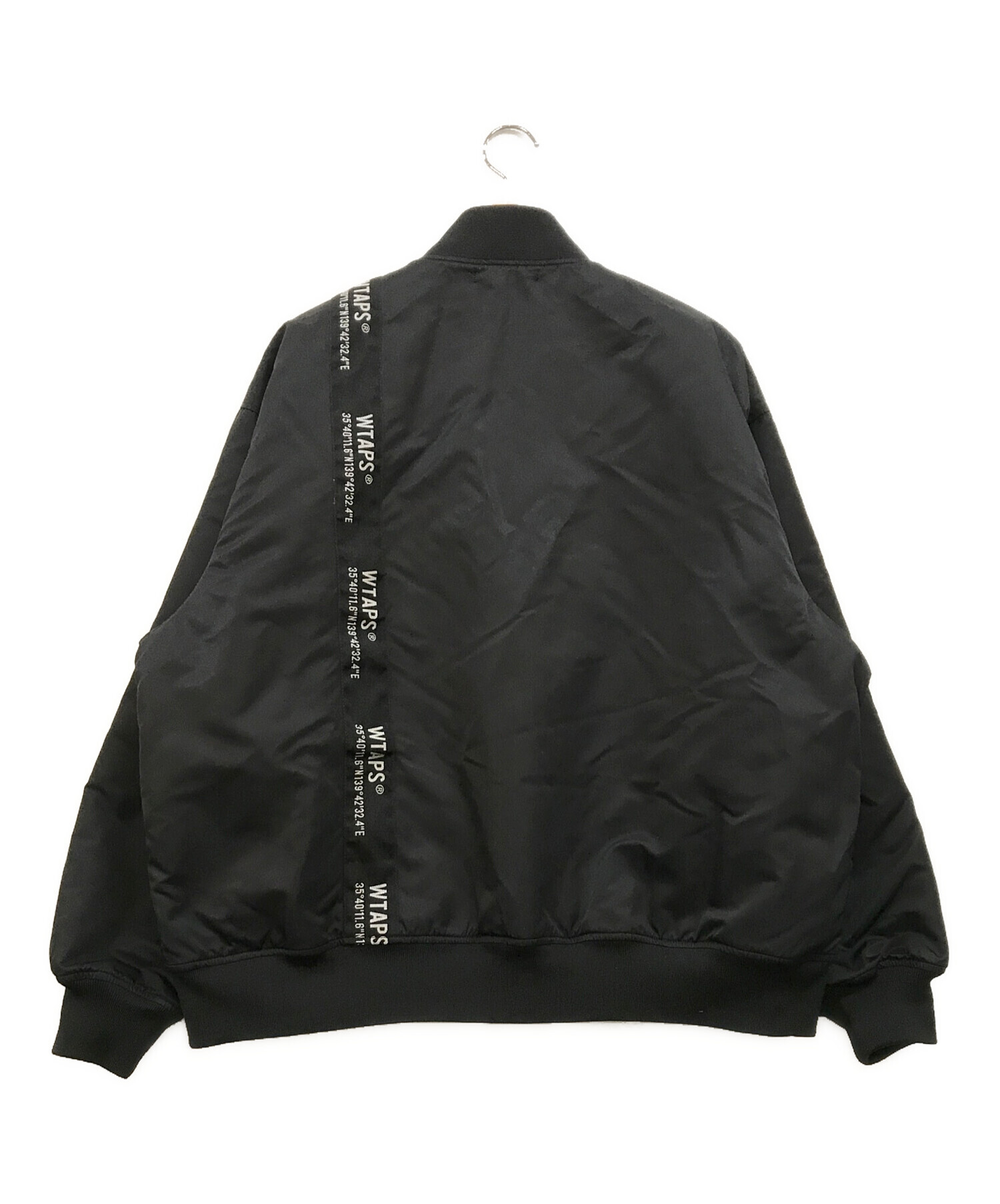 中古・古着通販】WTAPS (ダブルタップス) TEAM JACKET NYLON ブラック