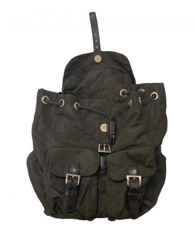 中古・古着通販】PRADA (プラダ) ナイロンミニリュック カーキ
