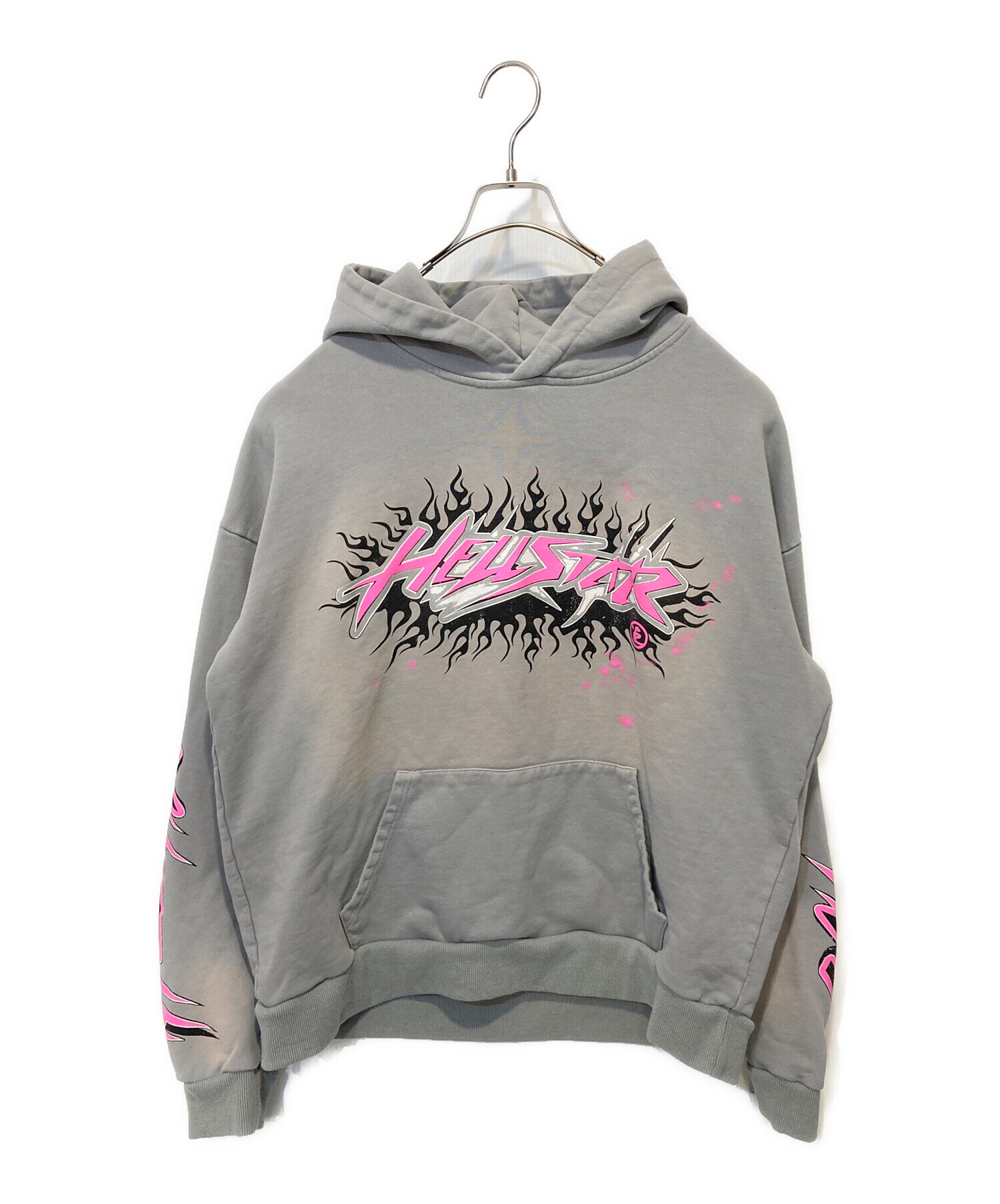 中古・古着通販】hellstar (ヘルスター) 加工グラフィックパーカー