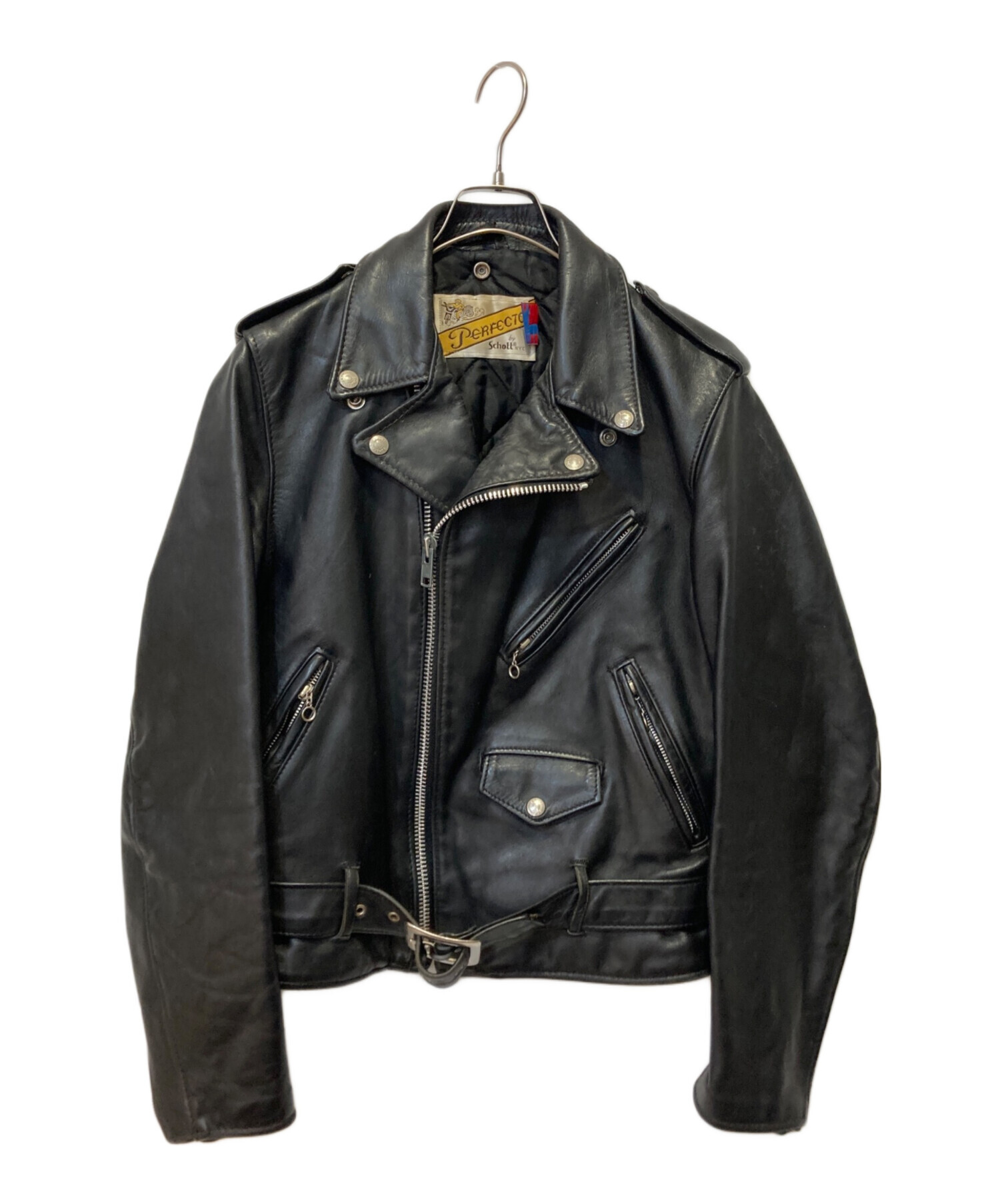 中古・古着通販】Schott (ショット) ライダースジャケット ブラック