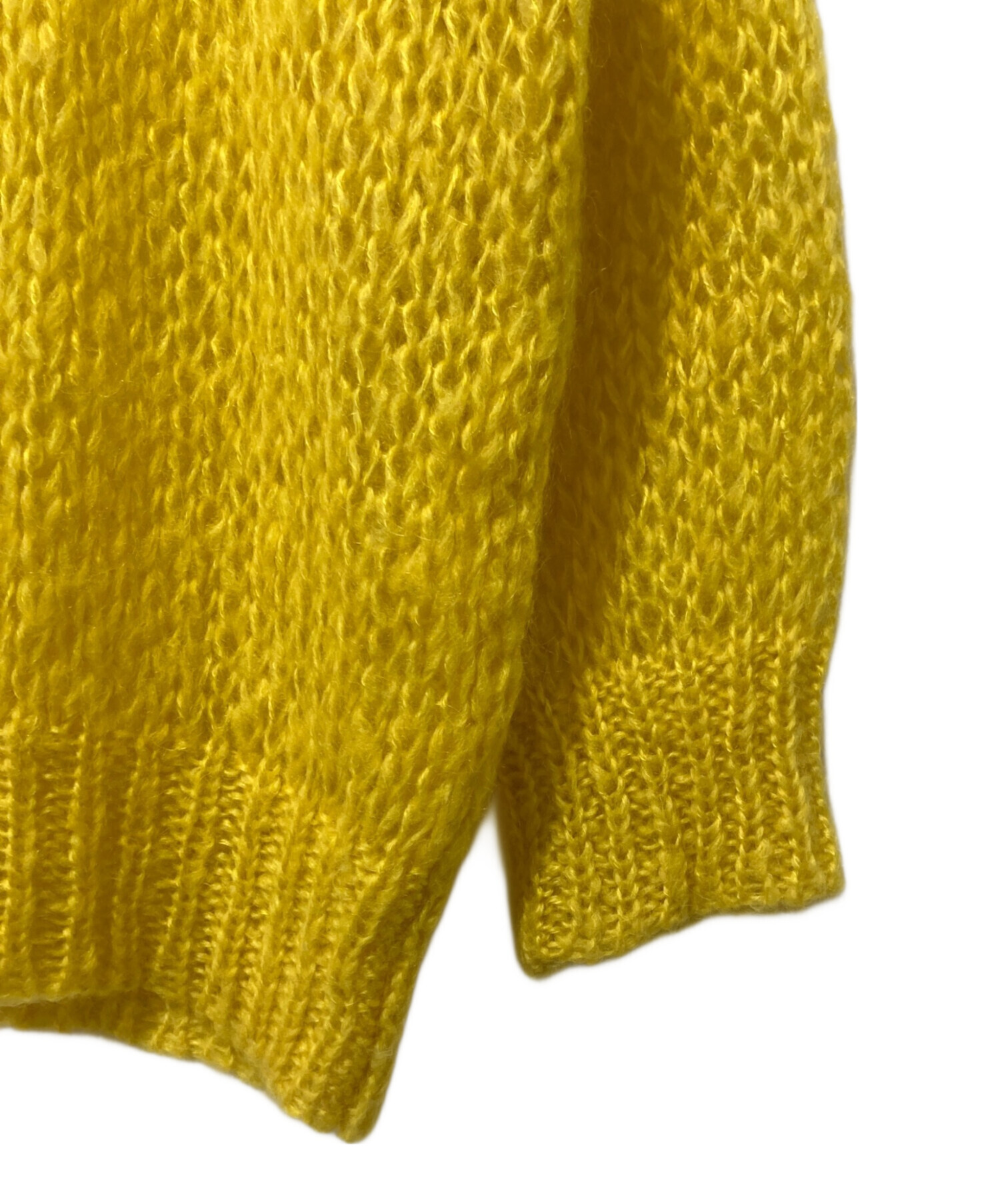中古・古着通販】MARNI (マルニ) モヘアカーディガン イエロー サイズ