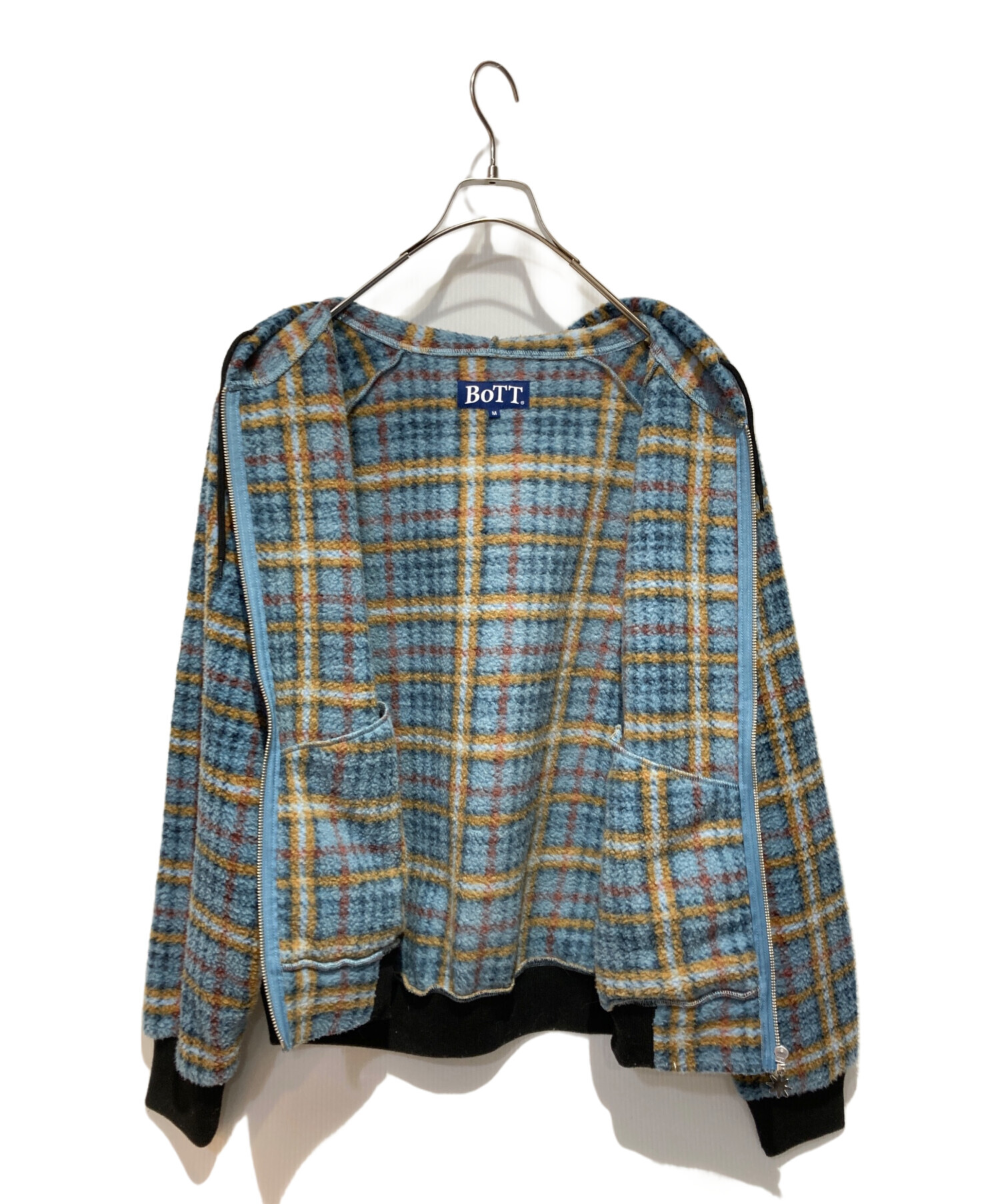 中古・古着通販】BoTT (ボット) Fleece Zip Hoodie ブルー サイズ:M