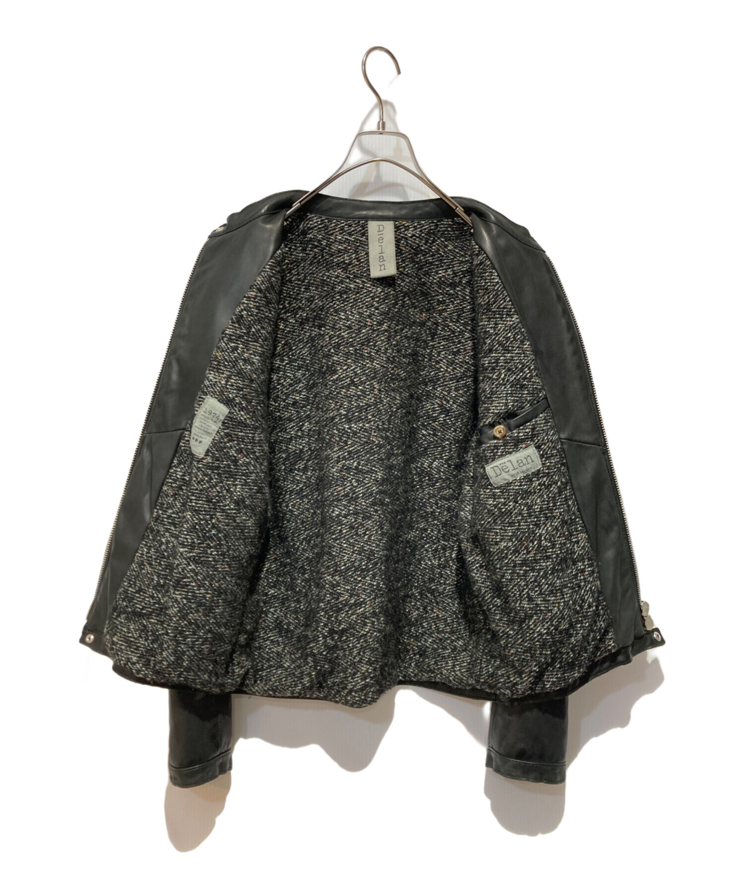 中古・古着通販】Delan (デラン) ラムレザー シングルライダース