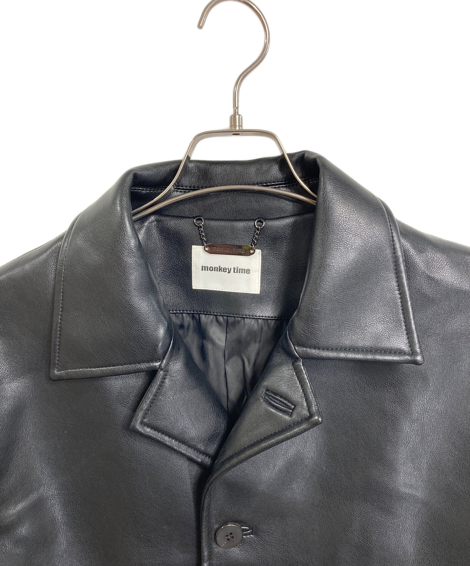 中古・古着通販】MONKEY TIME (モンキータイム) FAUX/LTR CAR COAT