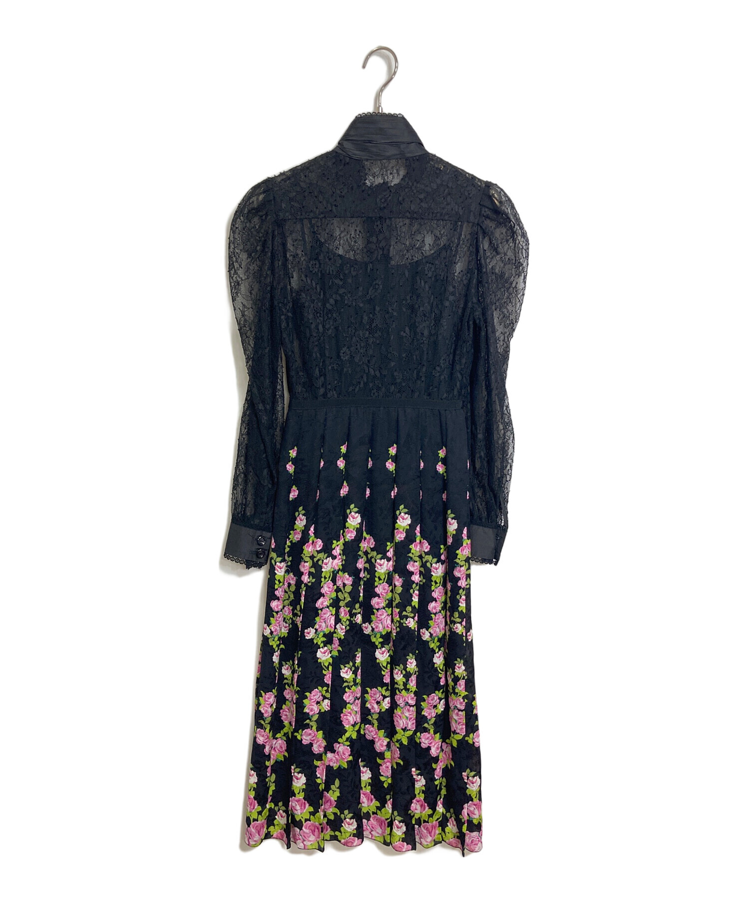 中古・古着通販】GUCCI (グッチ) フラワーレースワンピース 長袖