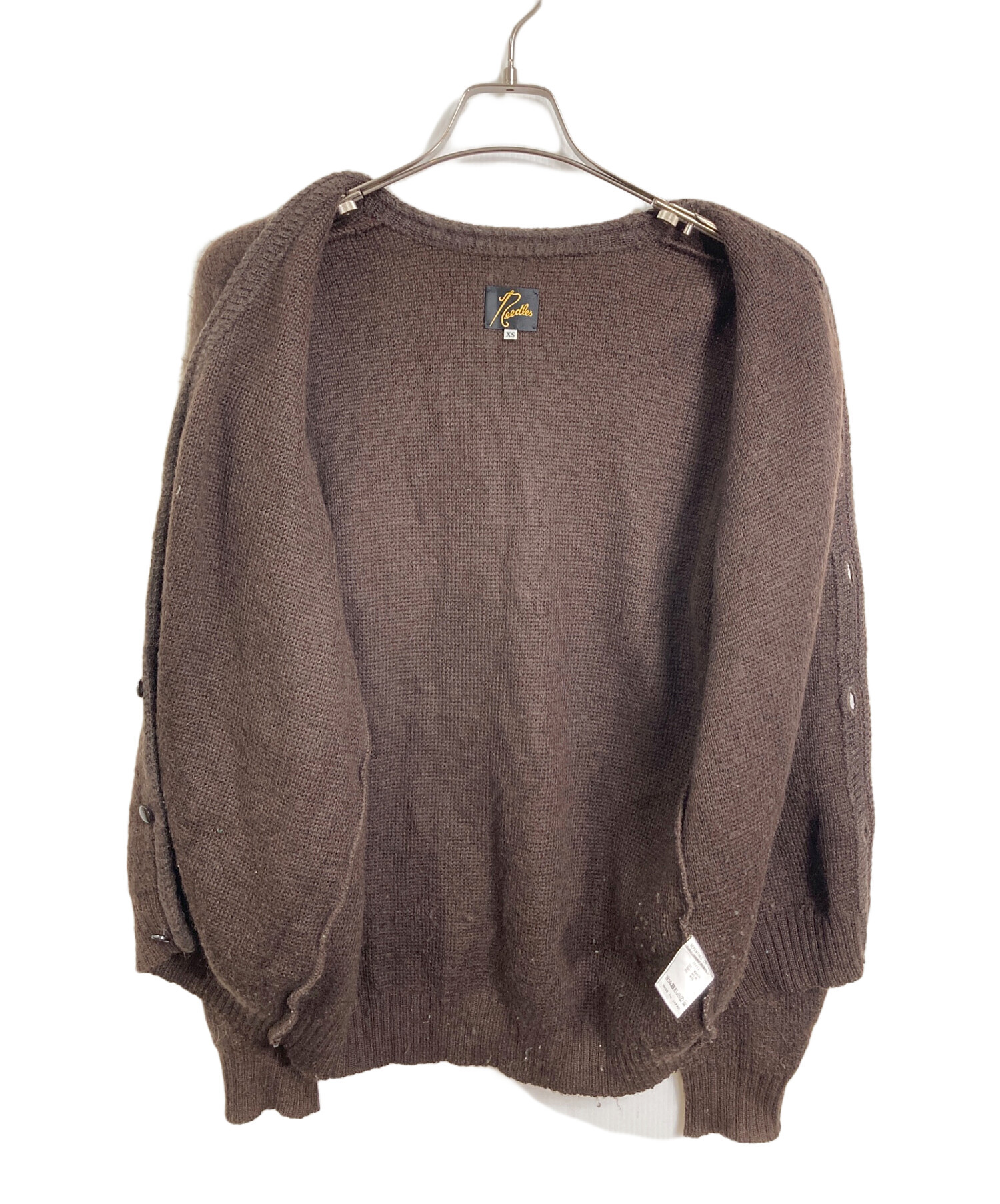 中古・古着通販】Needles (ニードルズ) モヘヤ カーディガン Vネック