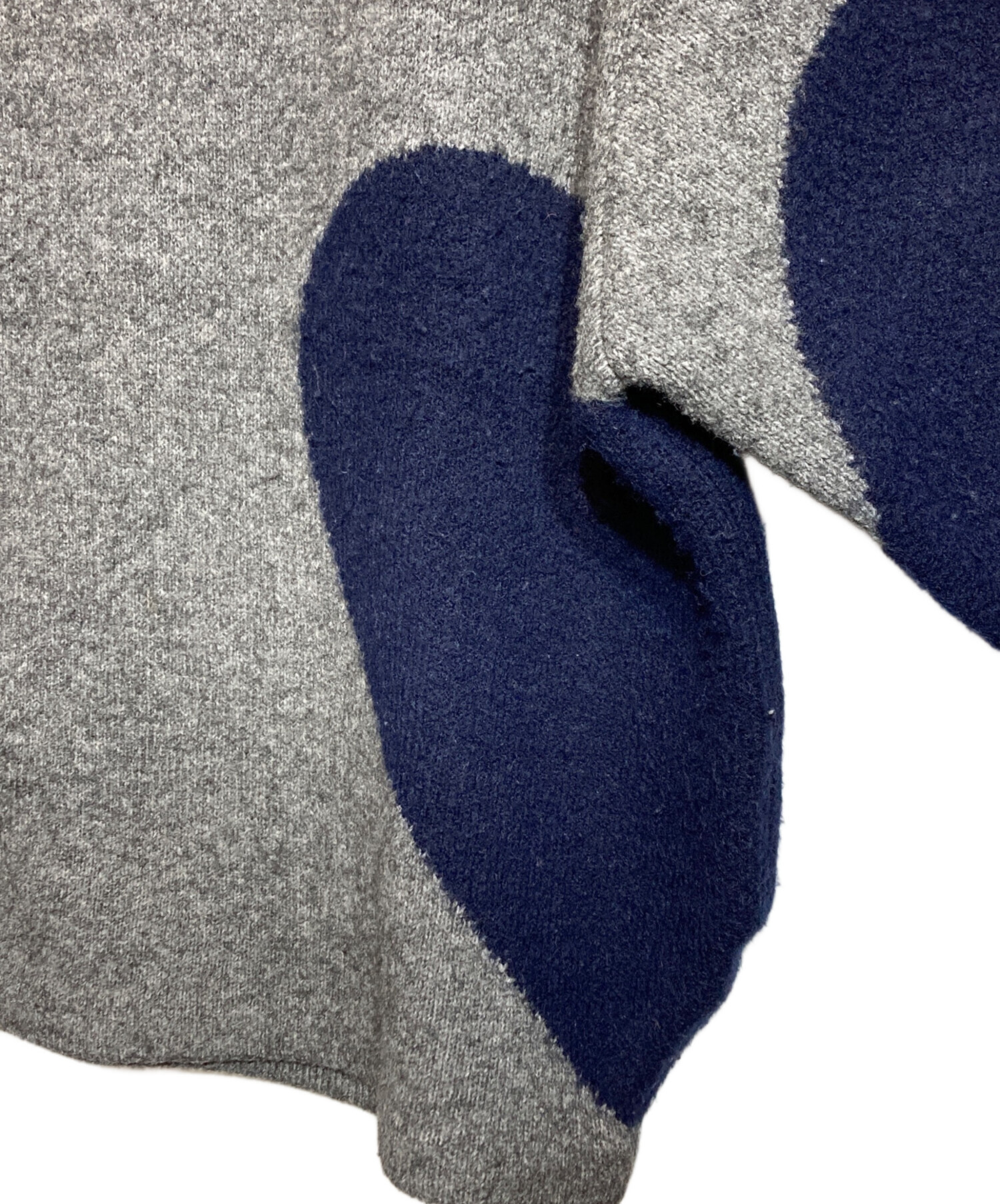 中古・古着通販】NKNIT (ンニット) ハートパターンニット グレー