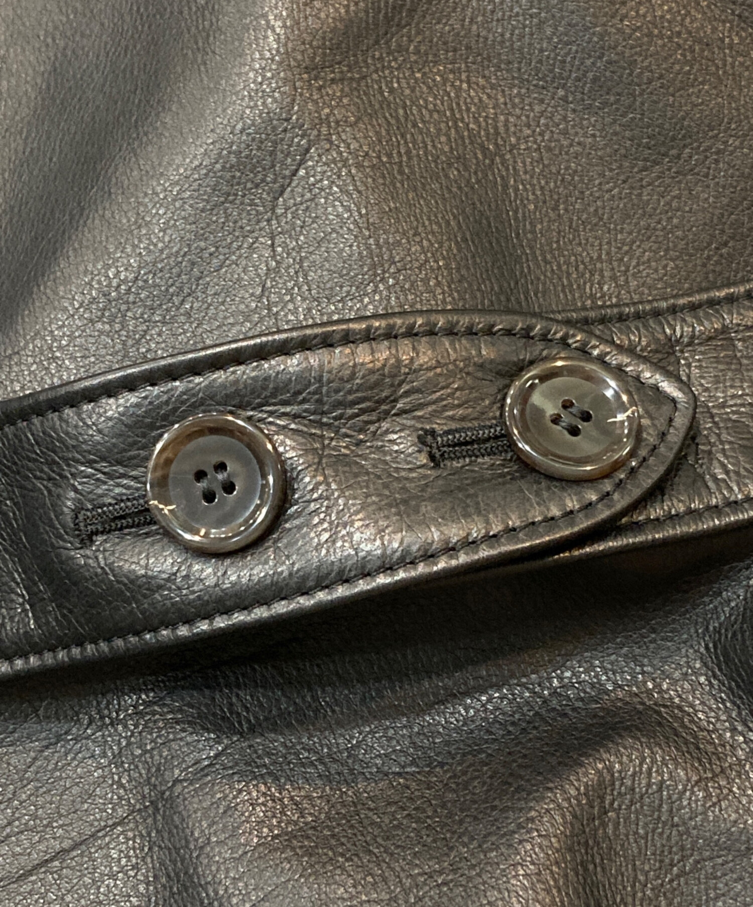 中古・古着通販】BY GLADHAND (バイグラッドハンド) レザーカーコート