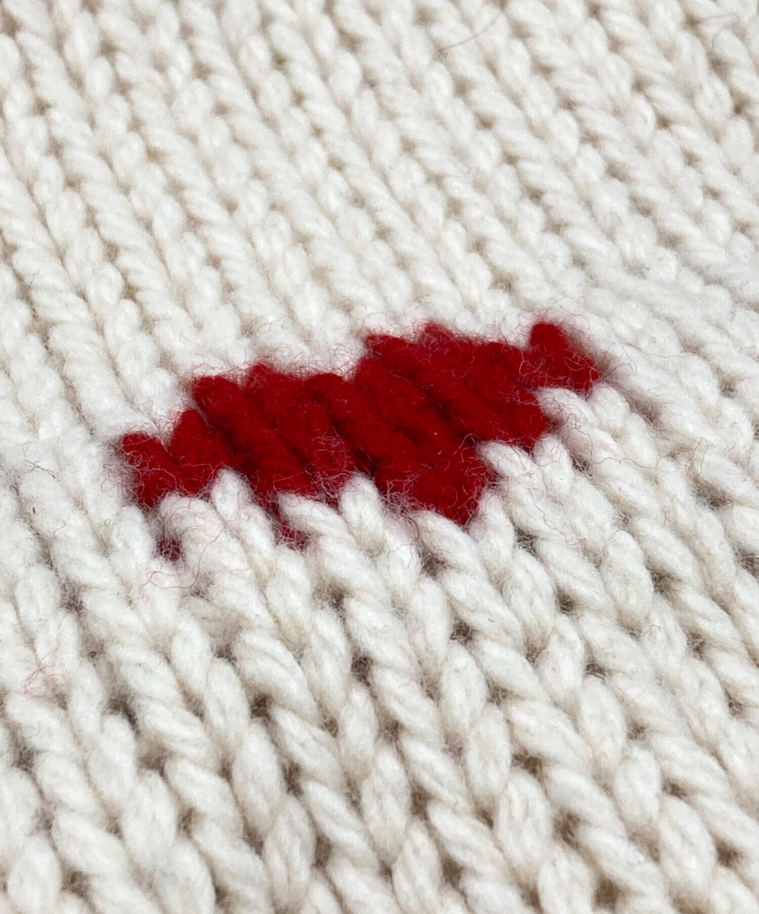 中古・古着通販】NKNIT (ンニット) Heart pattern ショート丈ニット