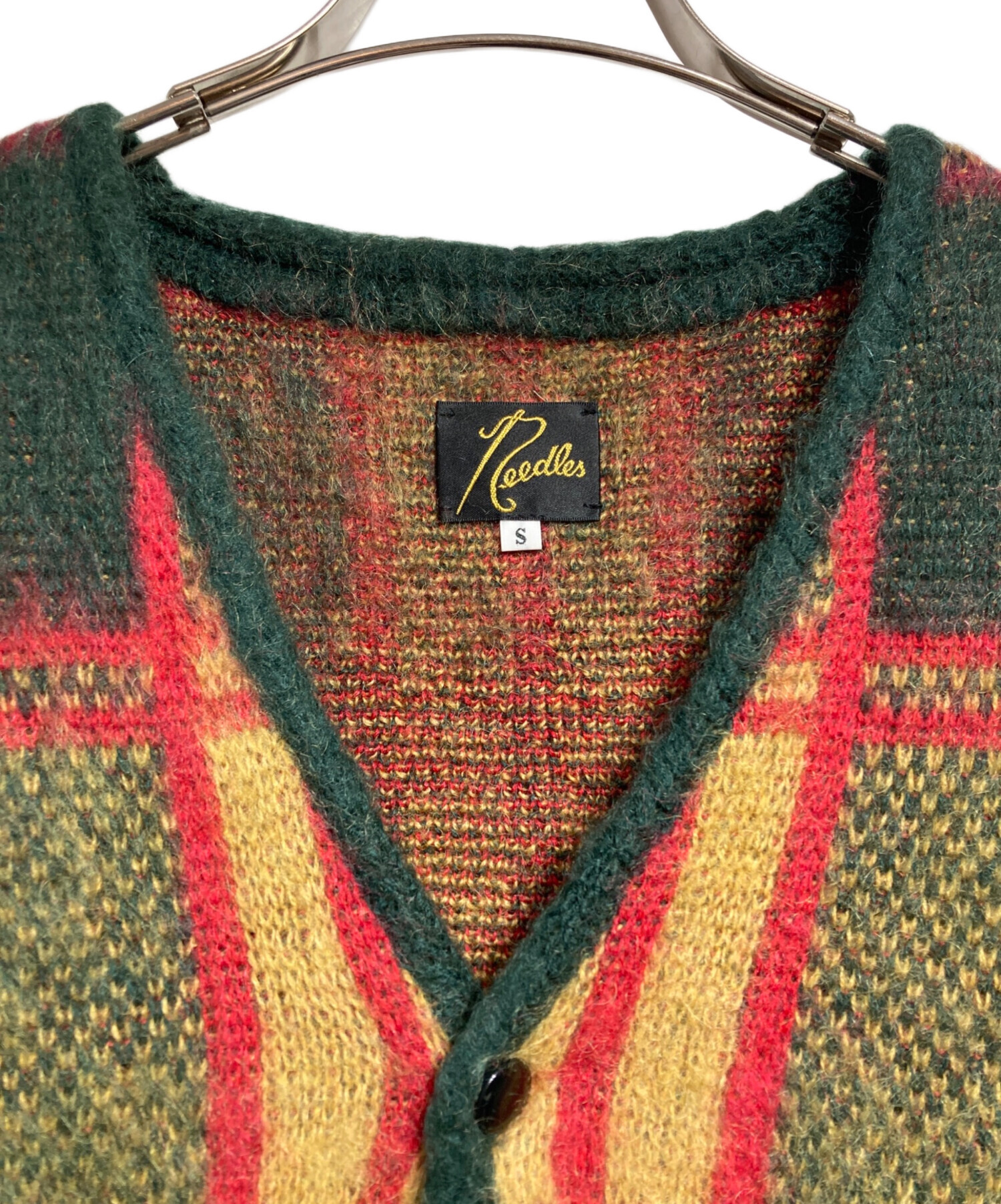 中古・古着通販】Needles (ニードルズ) Mohair Cardigan Tartan/モヘア