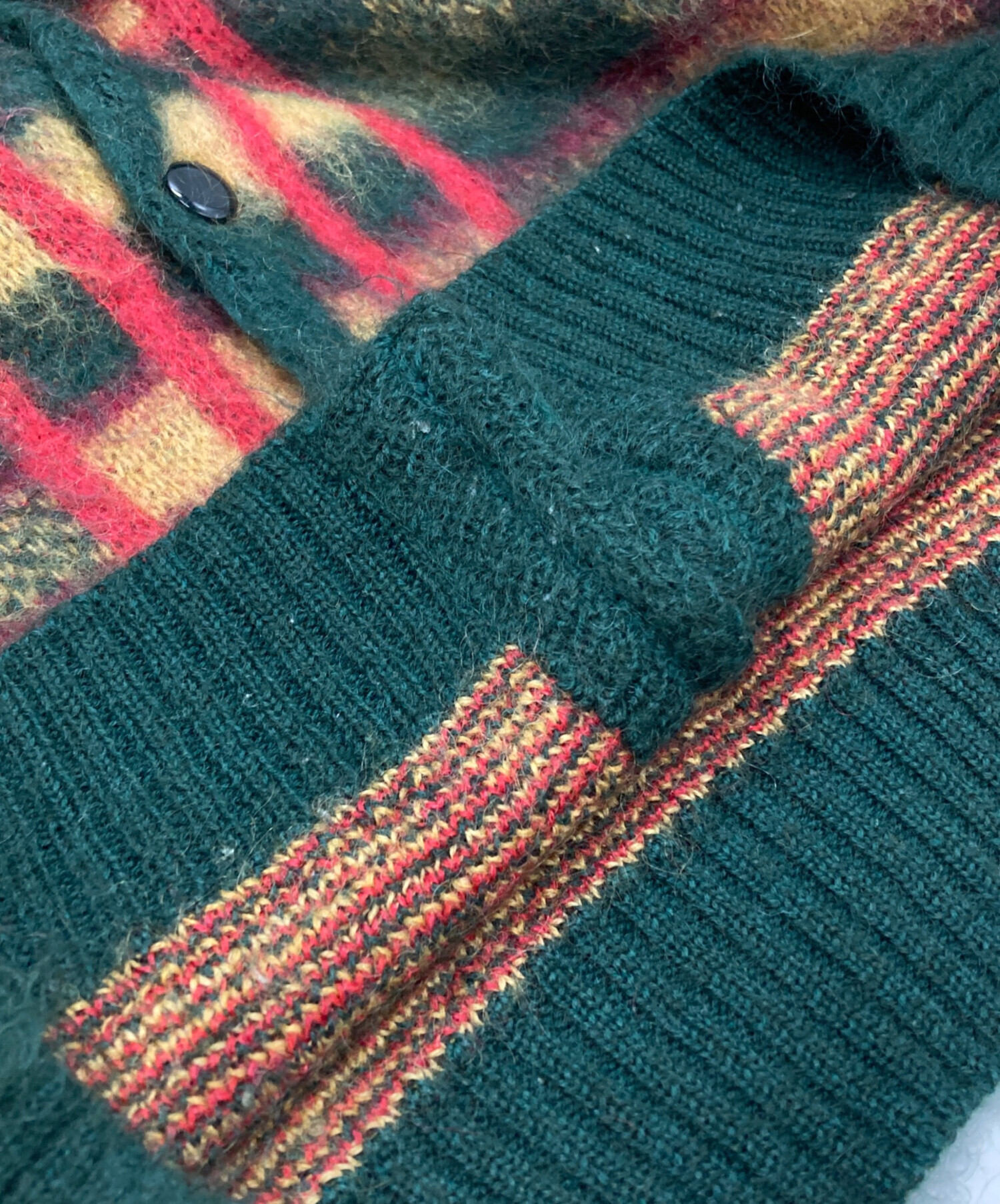 中古・古着通販】Needles (ニードルズ) Mohair Cardigan Tartan/モヘア