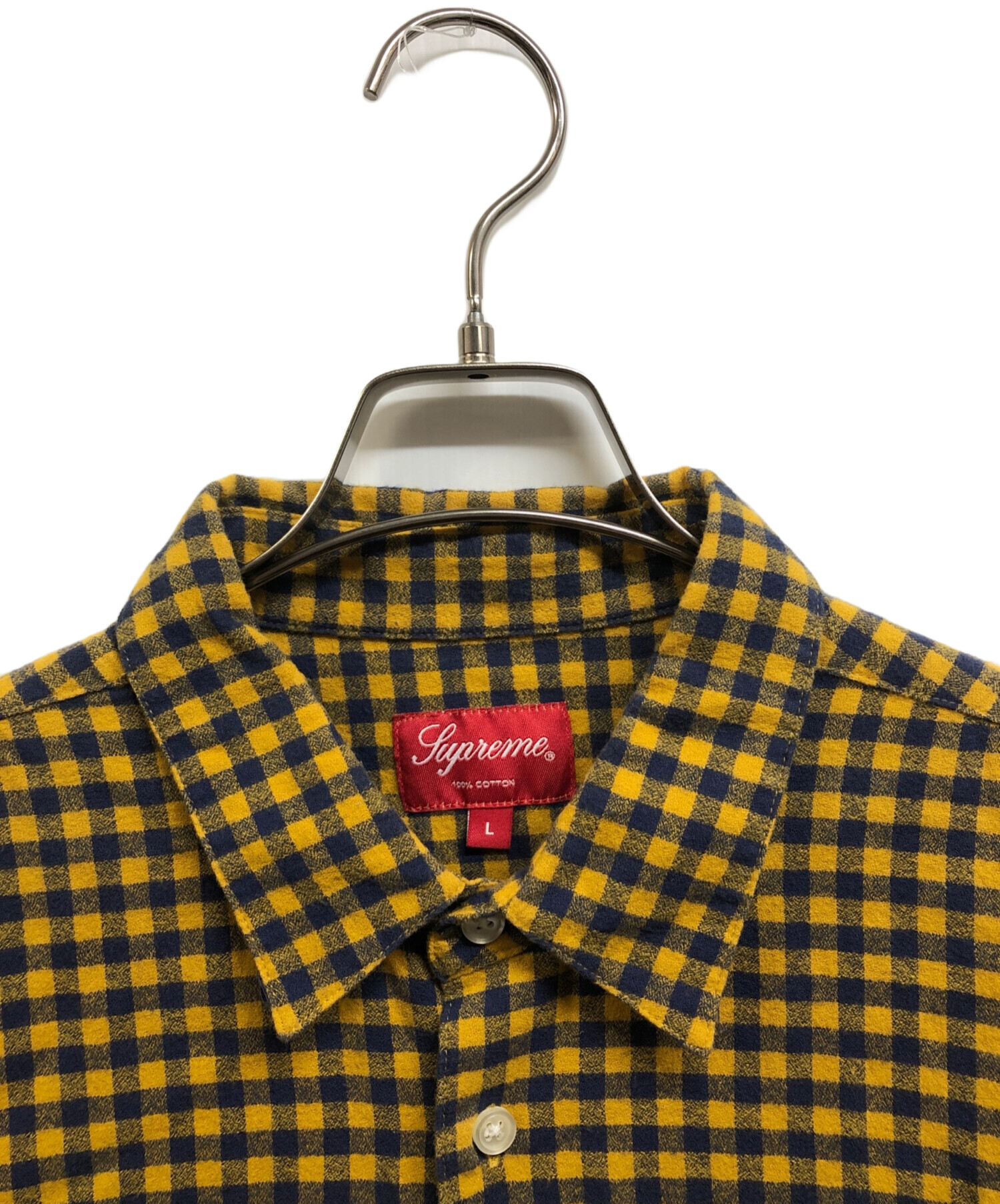 中古・古着通販】Supreme (シュプリーム) チェックシャツ イエロー