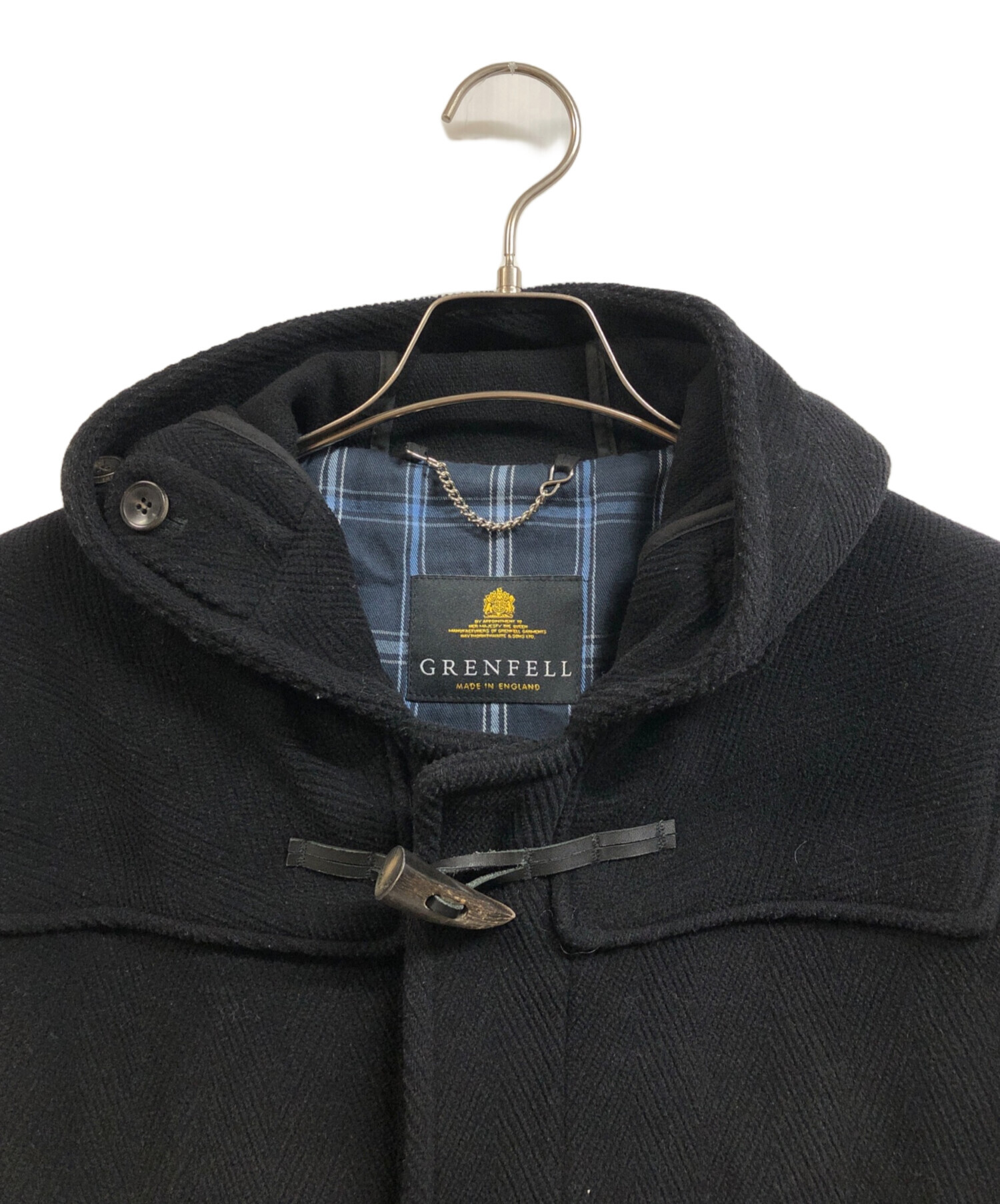 中古・古着通販】GRENFELL (グレンフェル) ダッフルコート ブラック