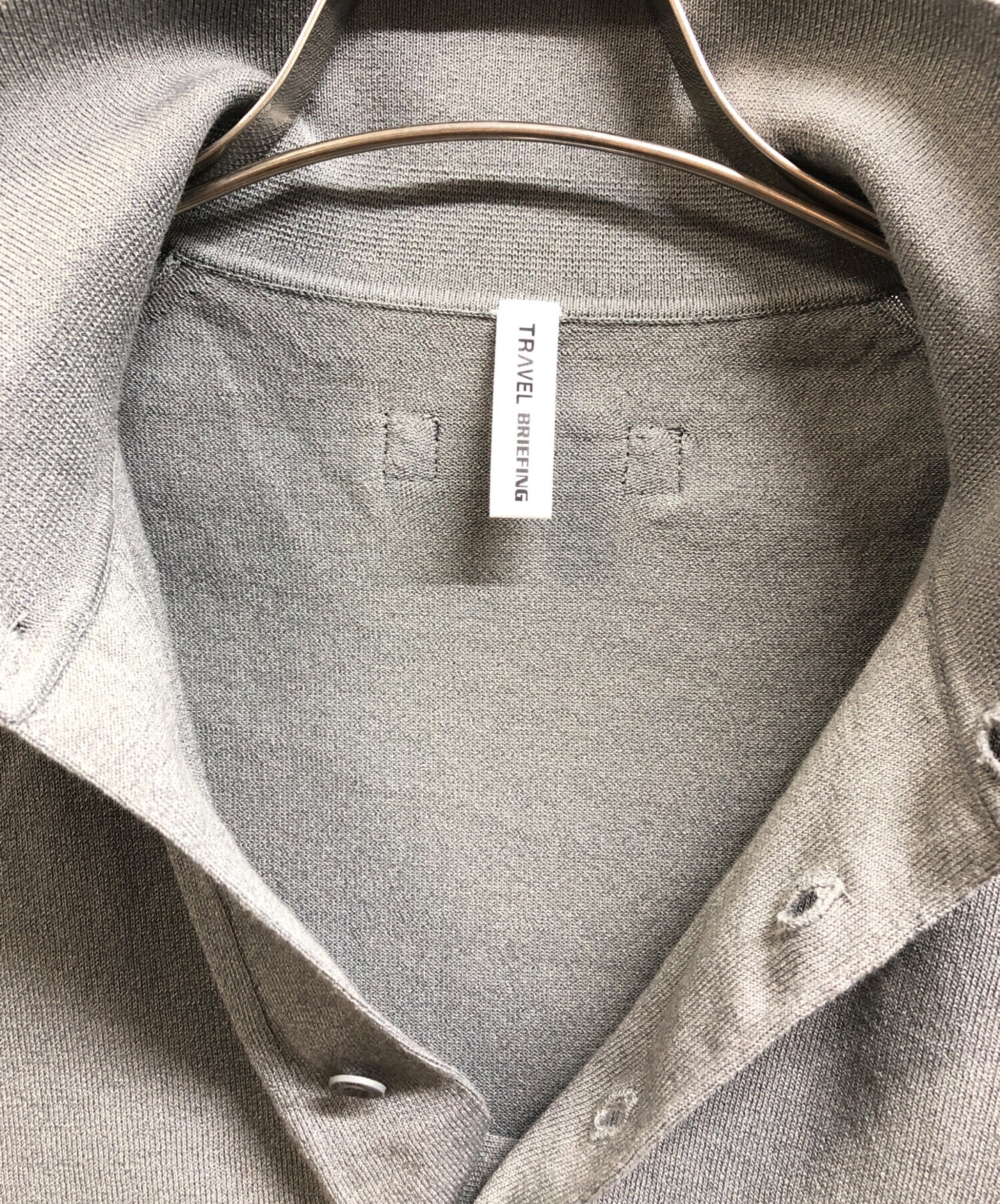 中古・古着通販】BRIEFING (ブリーフィング) ポロシャツ グレー サイズ
