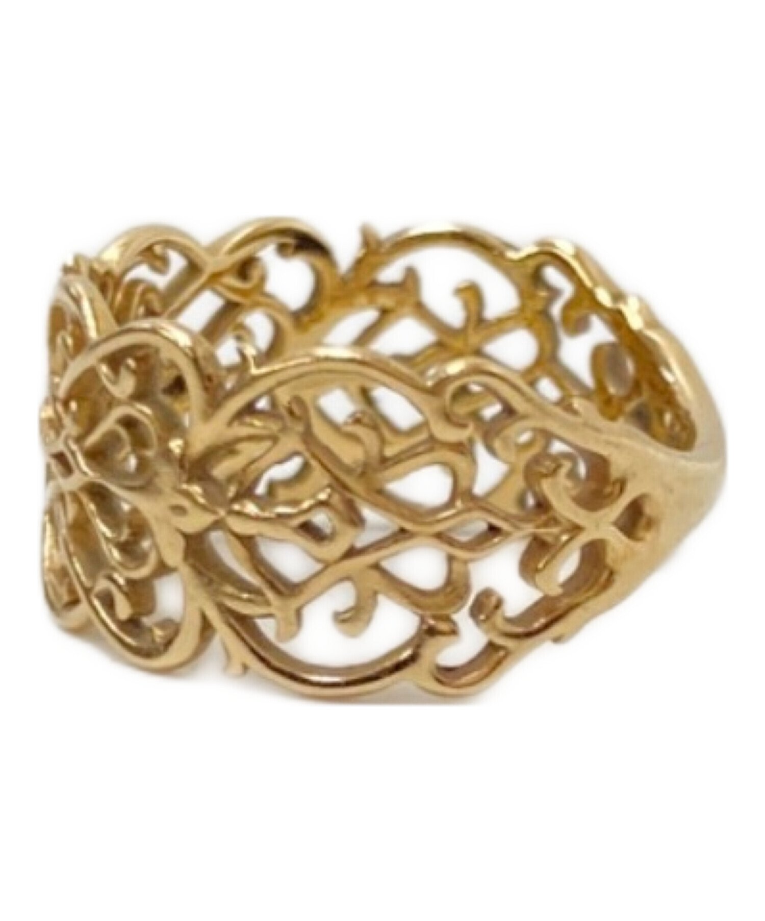 中古・古着通販】agete (アガット) 透かしデザインリング サイズ:下記