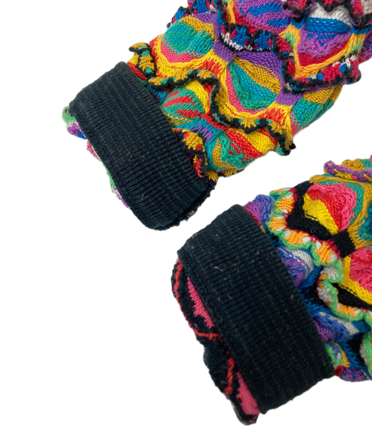 中古・古着通販】Coogi (クージー) 90s 3Dニットカーディガン マルチ