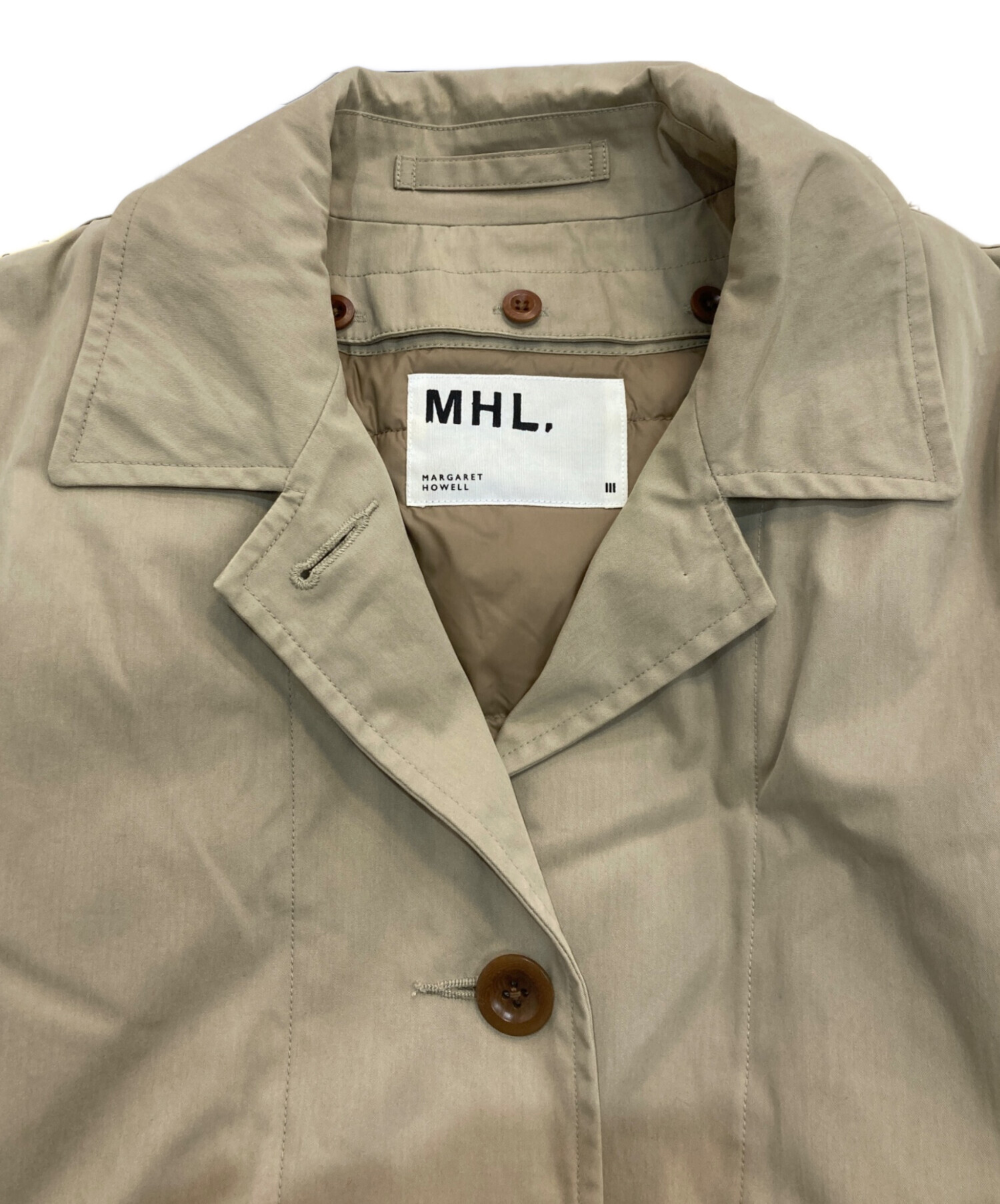 中古・古着通販】MHL (エムエイチエル) ダウンライナー付ステンカラー