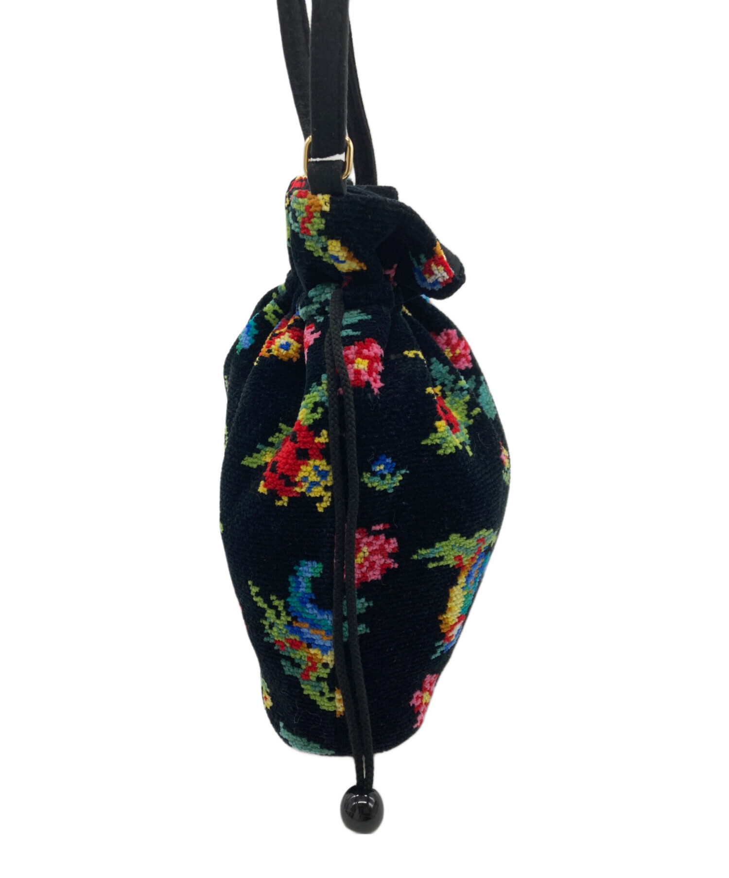 中古・古着通販】FEILER (フェイラー) ハイジ 巾着ショルダーバッグ