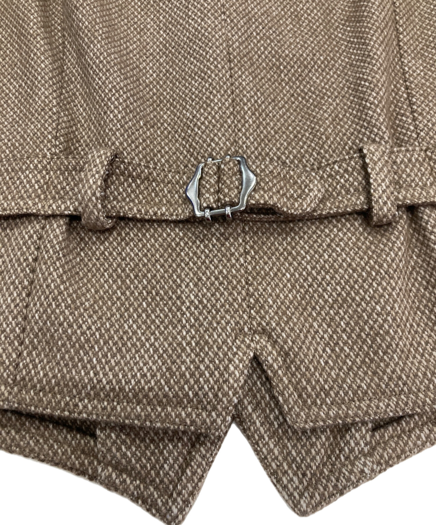 中古・古着通販】LARDINI (ラルディーニ) 前開きジレ ブラウン サイズ