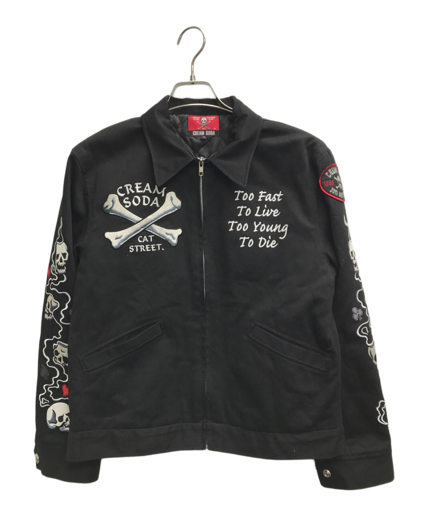 中古・古着通販】CREAM SODA (クリームソーダ) スカル刺繍ジャケット