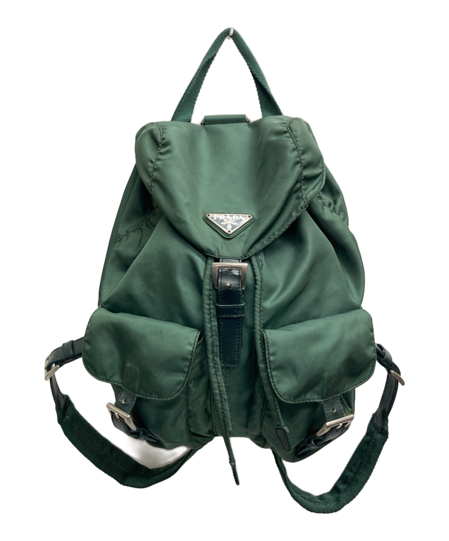 中古・古着通販】PRADA (プラダ) ナイロンリュック グリーン｜ブランド