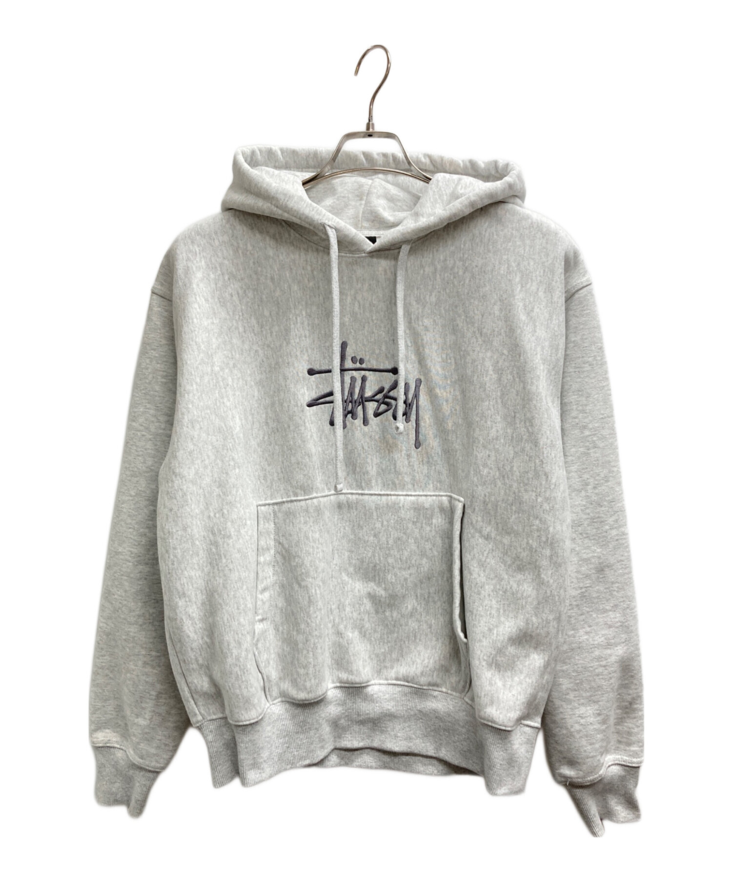 中古・古着通販】stussy (ステューシー) 裏起毛ロゴ刺繍パーカー