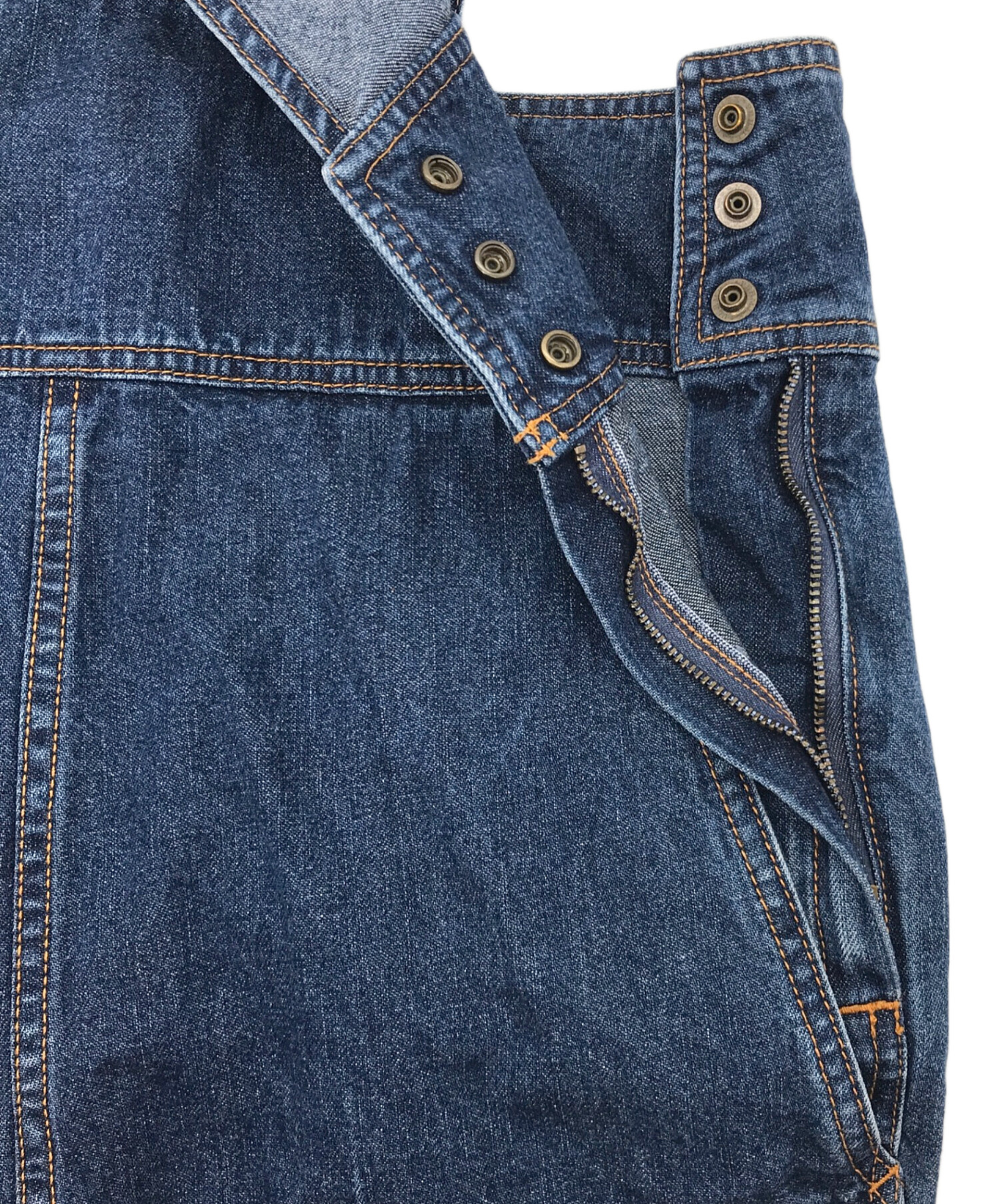 中古・古着通販】CURRENTAGE (カレンテージ) デニムサロペット ブルー