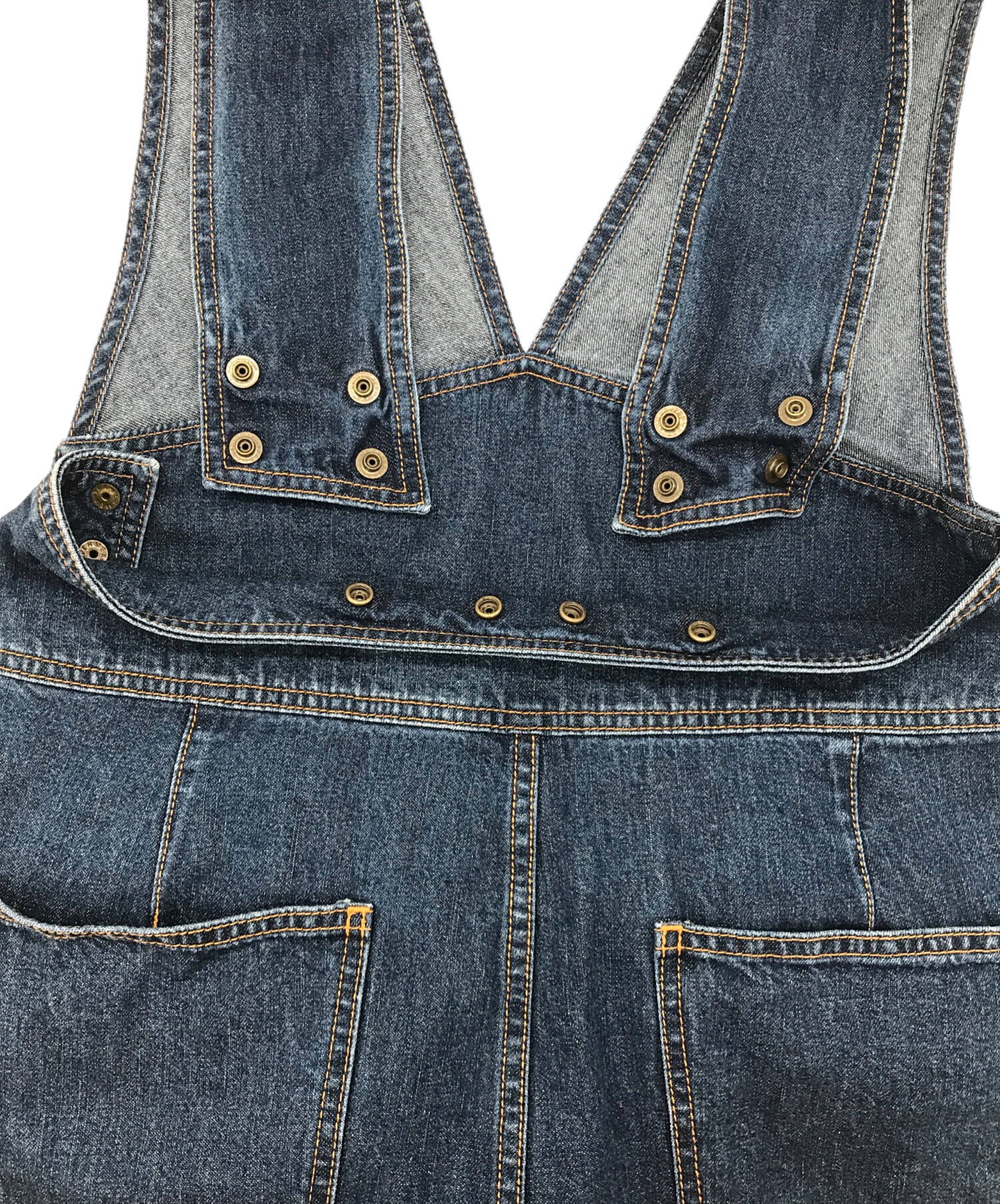 中古・古着通販】CURRENTAGE (カレンテージ) デニムサロペット ブルー