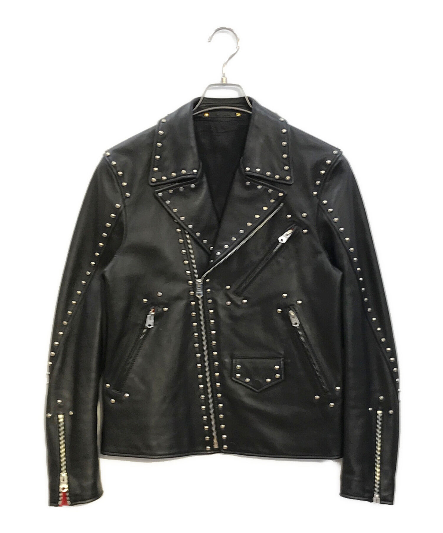 中古・古着通販】PAUL SMITH (ポールスミス) ラムレザースタッズダブル