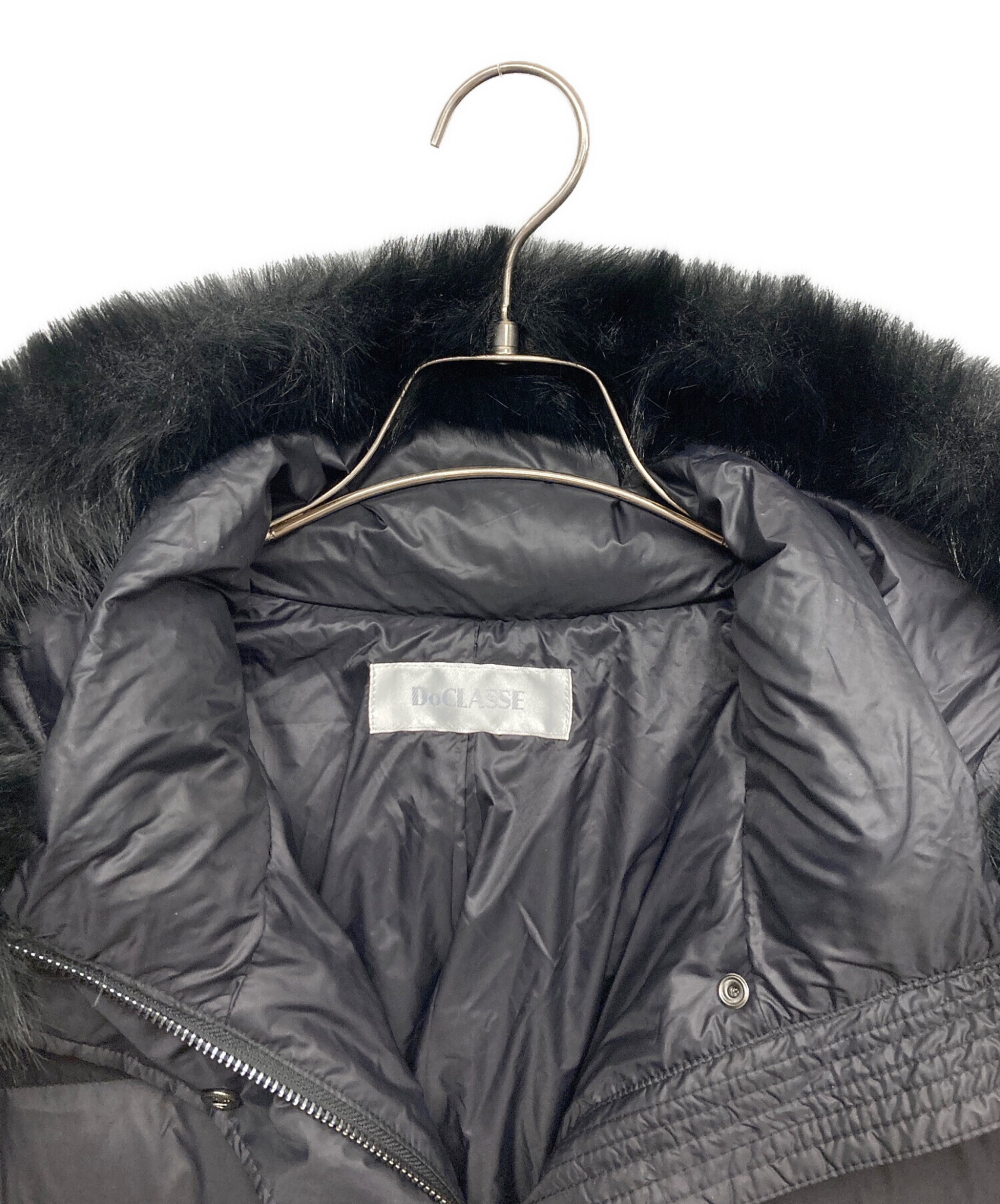 中古・古着通販】DoCLASSE (ドゥクラッセ) マットタフタ・2WAYファー