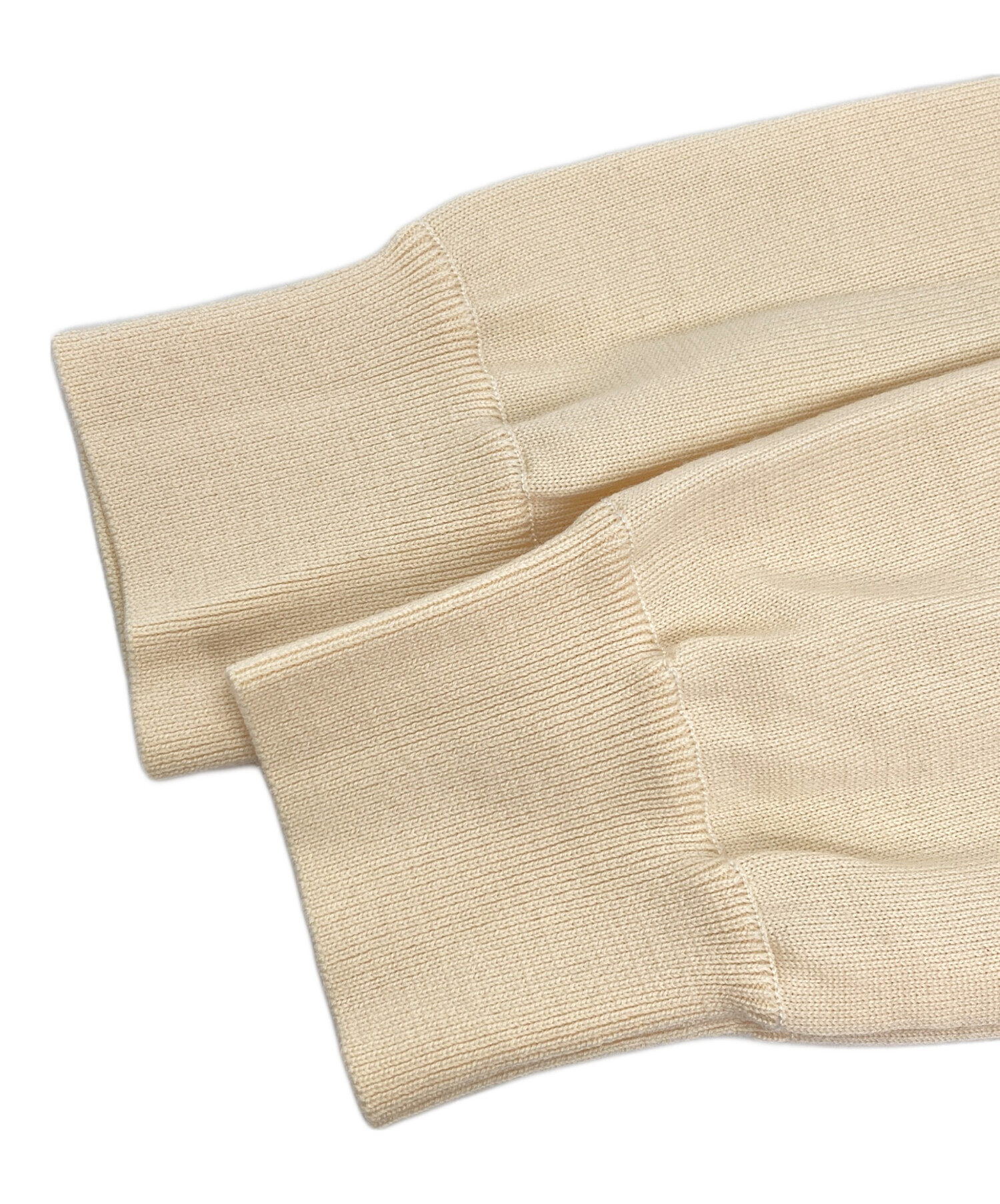 中古・古着通販】Rene (ルネ) ジップアップニット ベージュ サイズ:36