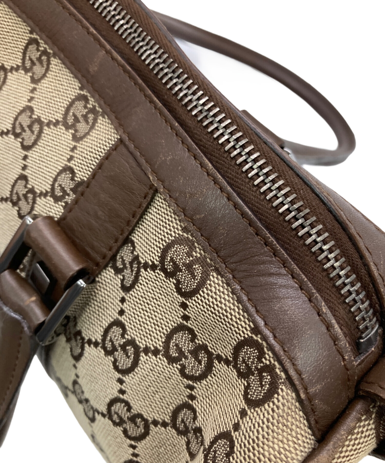 中古・古着通販】GUCCI (グッチ) GGキャンバスミニボストンバッグ