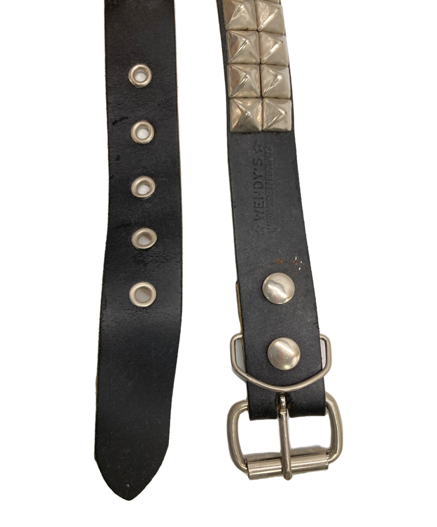 中古・古着通販】Wendy's (ウェンディーズ) 2連スタッズレザーベルト