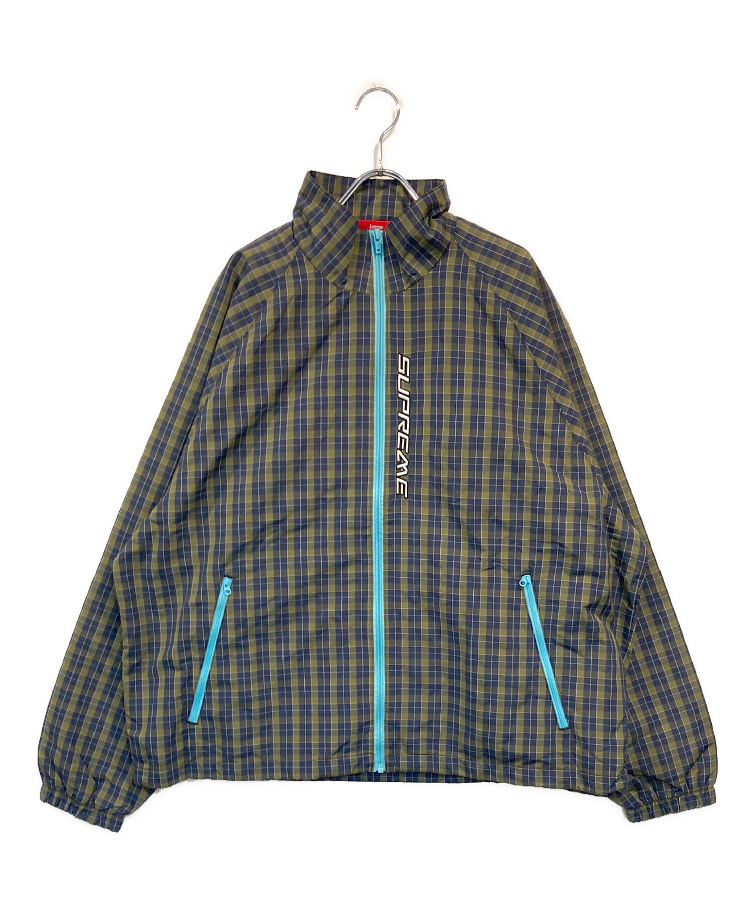 中古・古着通販】SUPREME (シュプリーム) Plaid Track Jacket グリーン