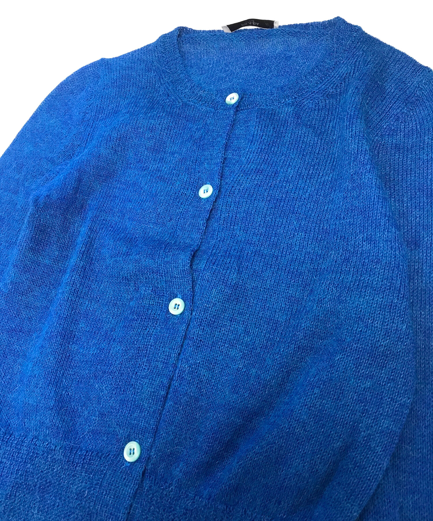 中古・古着通販】PRADA (プラダ) アルパカニットカーディガン ブルー